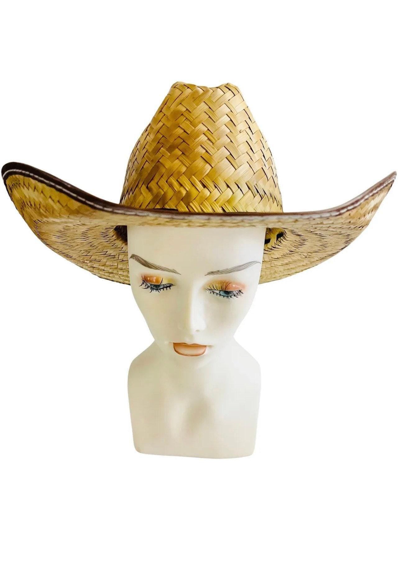 Cowboy Mexican Palm Leaf Straw Hat Sombrero Vaquero Artesanal de Palma