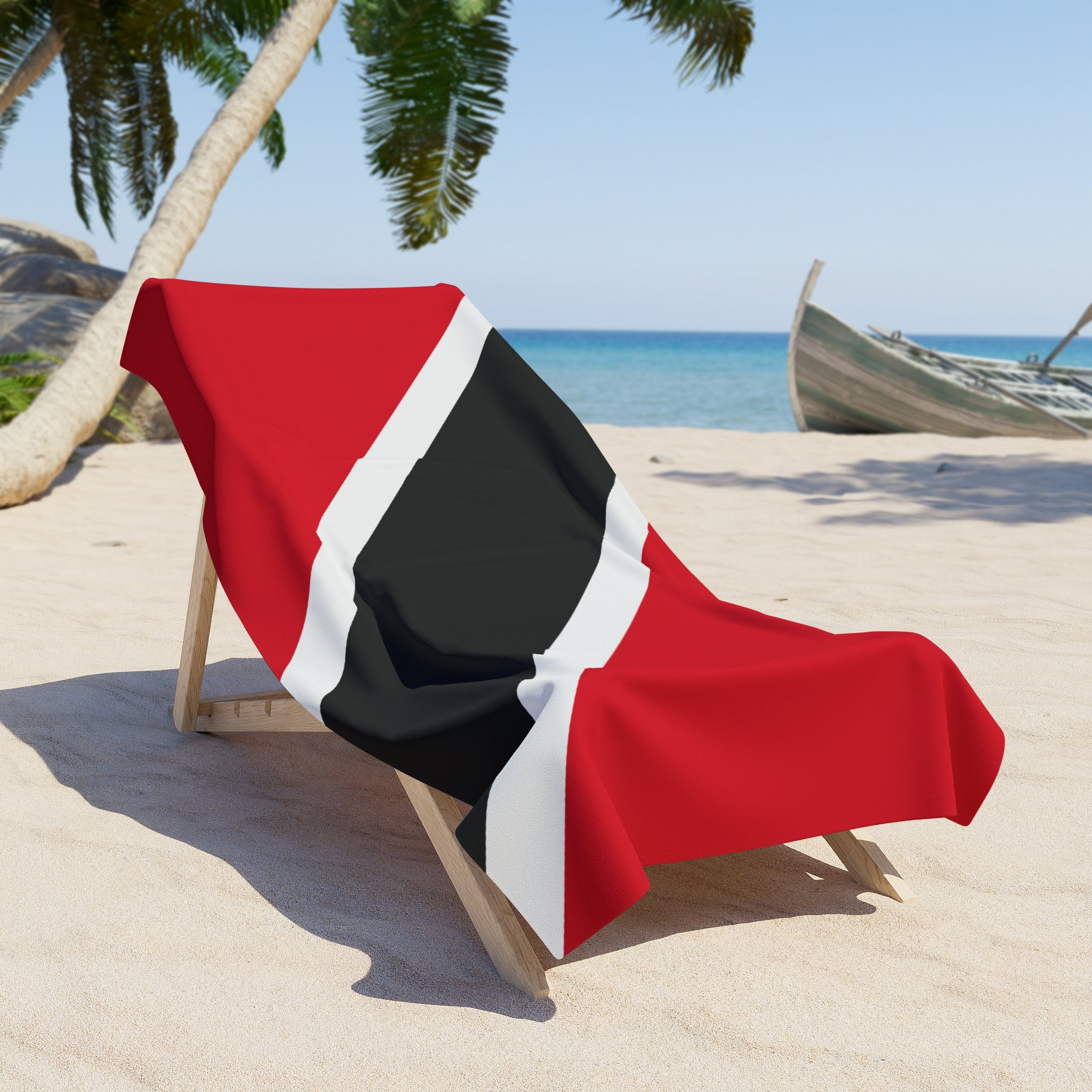 Trinidad & Tobago Flag Beach Towel | Quality & Long Lasting - 2 Sizes | Trinidadian Pride | Gift for Trinis