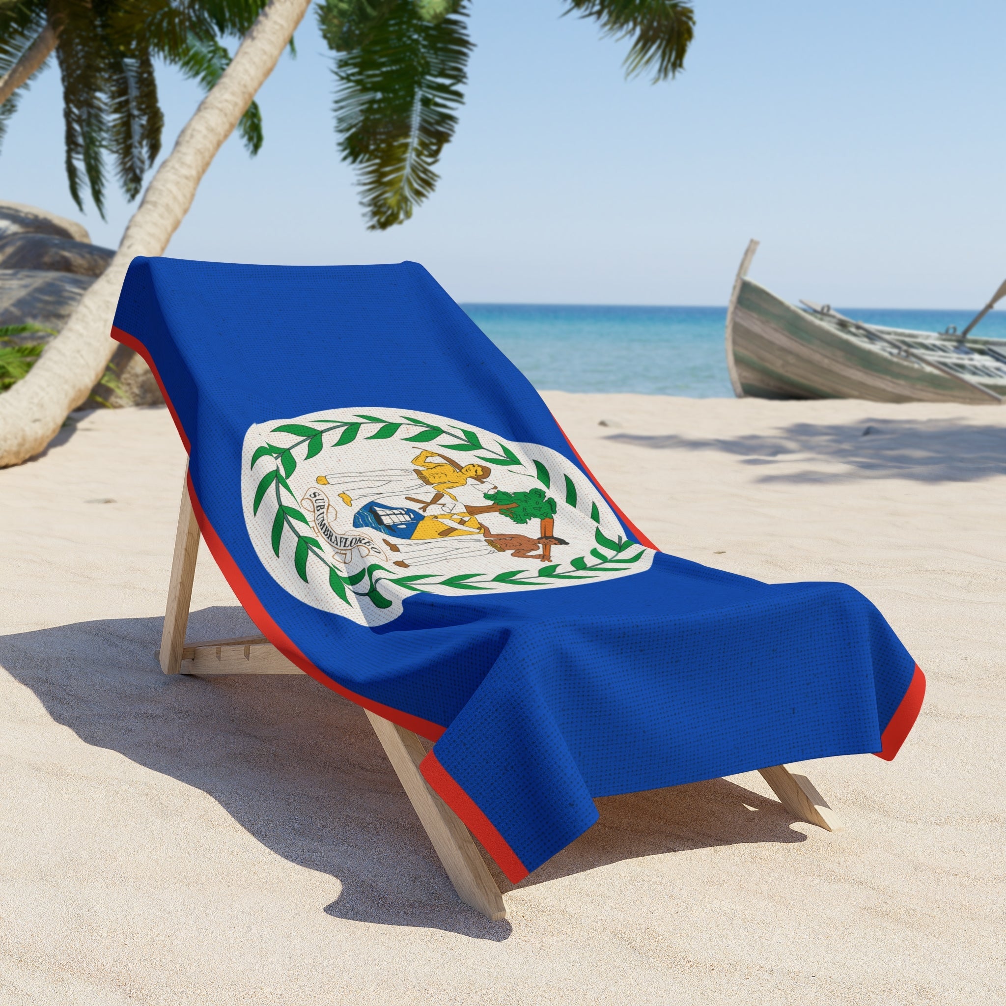 Toalla de Playa de Belice | Calidad y Durabilidad - 2 Tamaños | Orgullo Beliceño | Regalo para Beliceños
