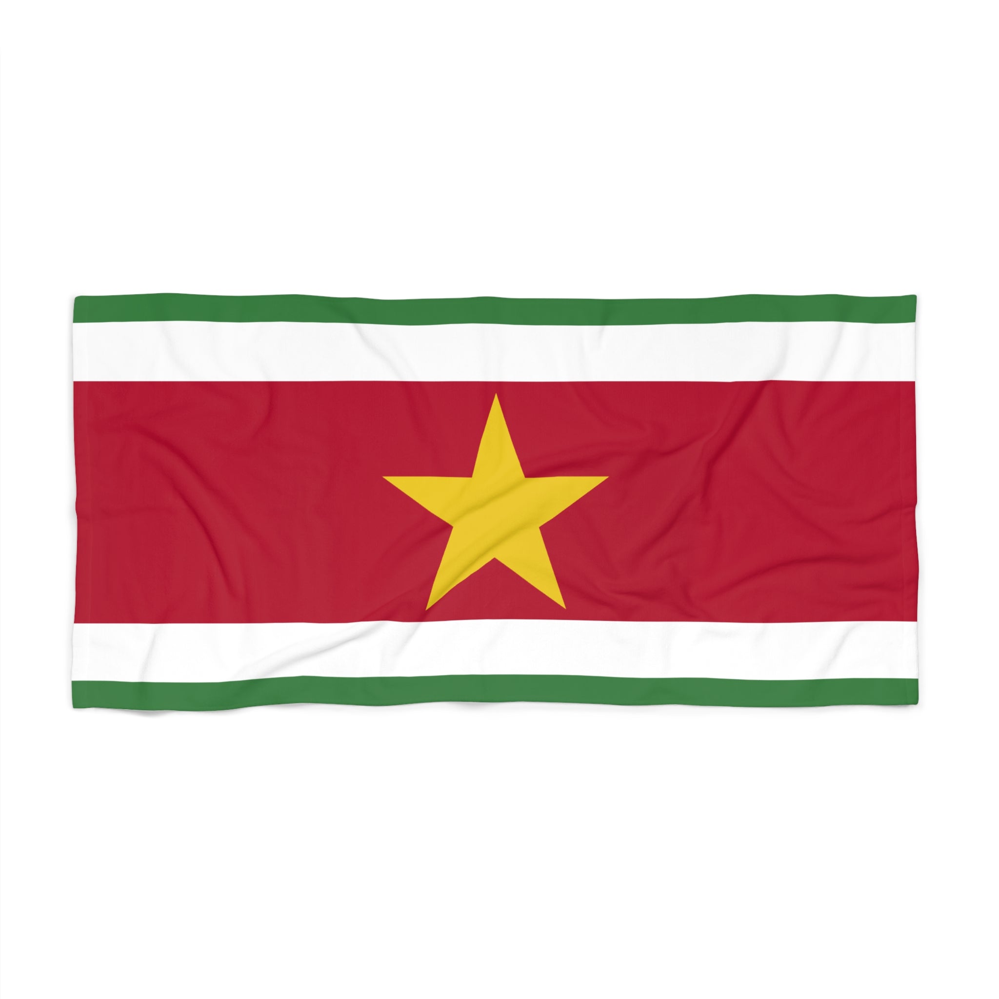 Toalla de playa con la bandera de Surinam | Calidad y durabilidad - 2 tamaños | Orgullo surinamés | Regalo para surinameses