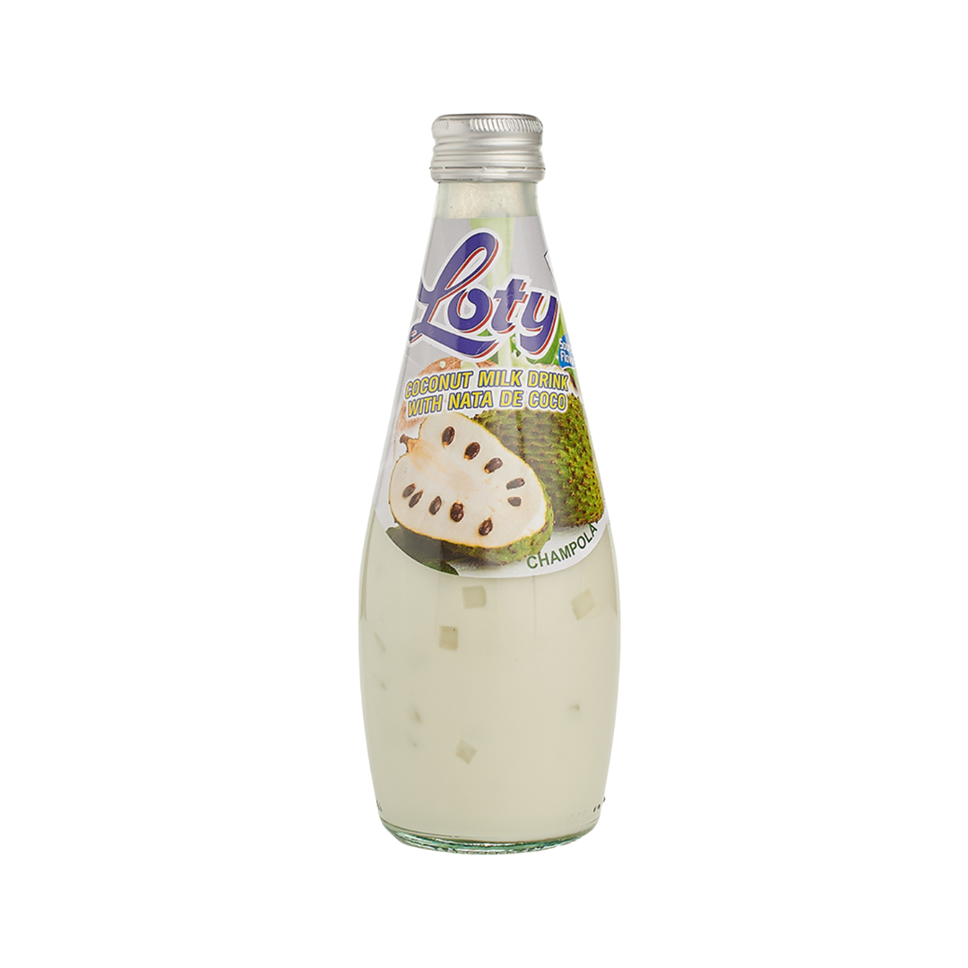 Bebida de Leche de Coco Loty con Nata de Coco Sabor Guanábana (290 ml)