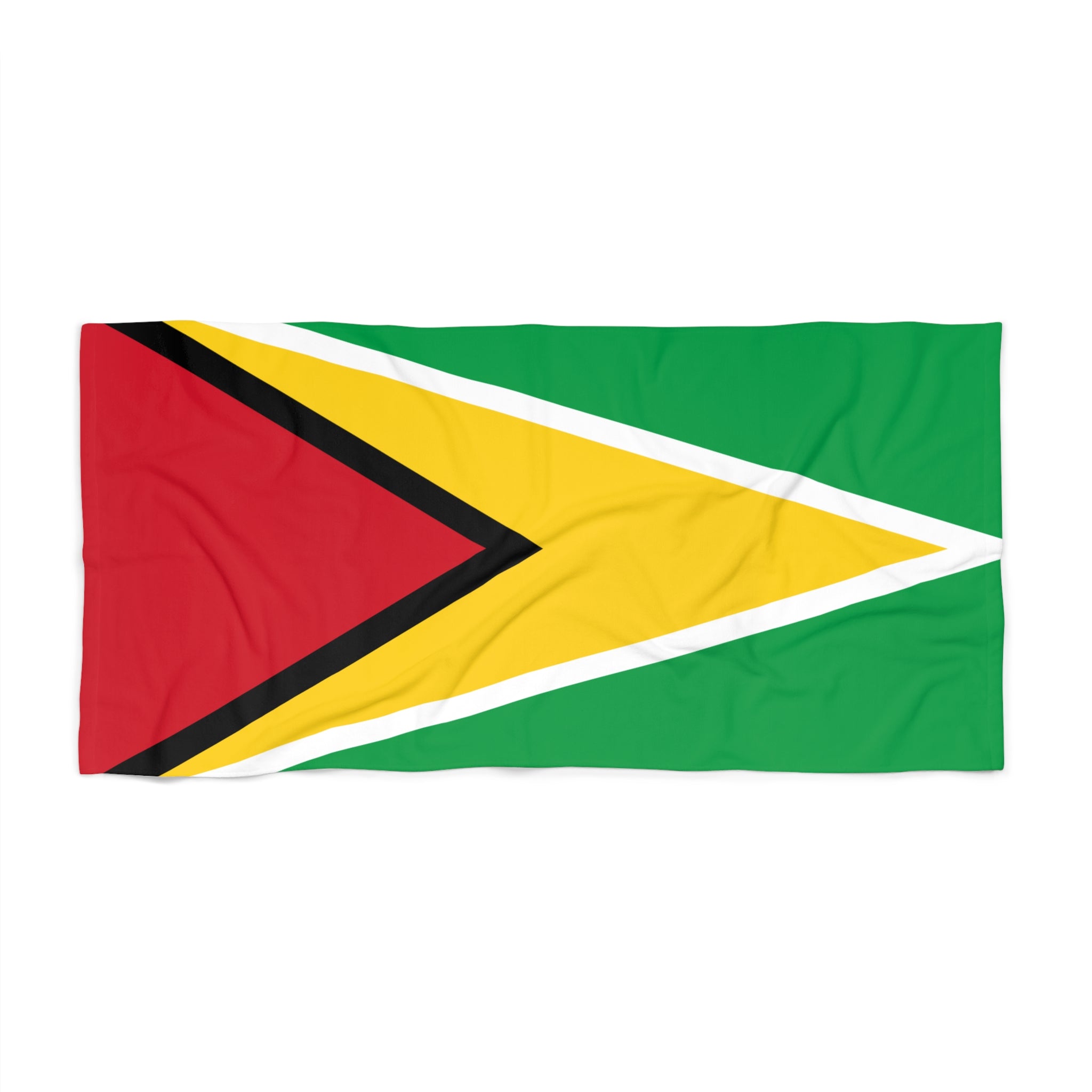 Guyana Flag Beach Towel | Quality & Long Lasting - 2 Sizes | Guyanese Pride | Gift for Guyanans