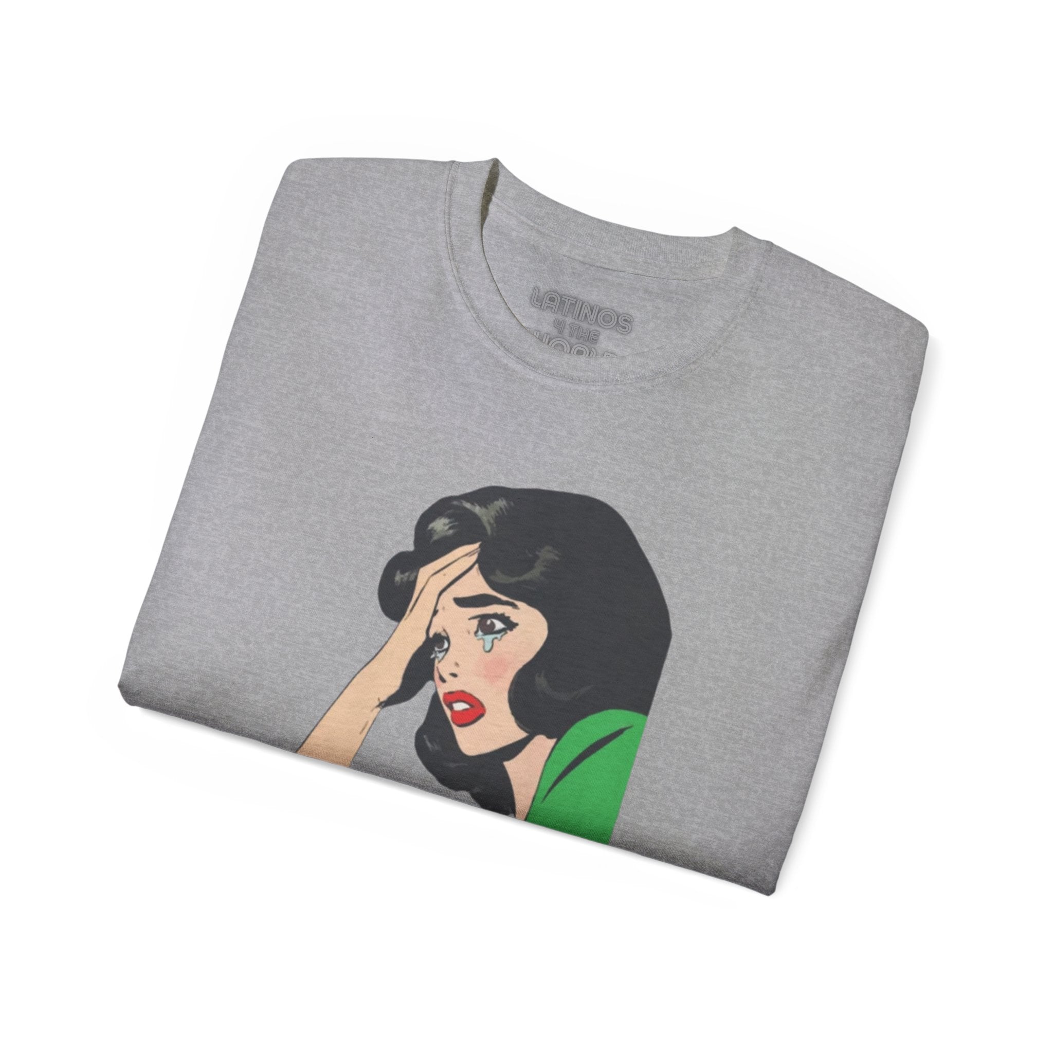 Camiseta de algodón grueso "Llora Telenovela en español" | 5 colores