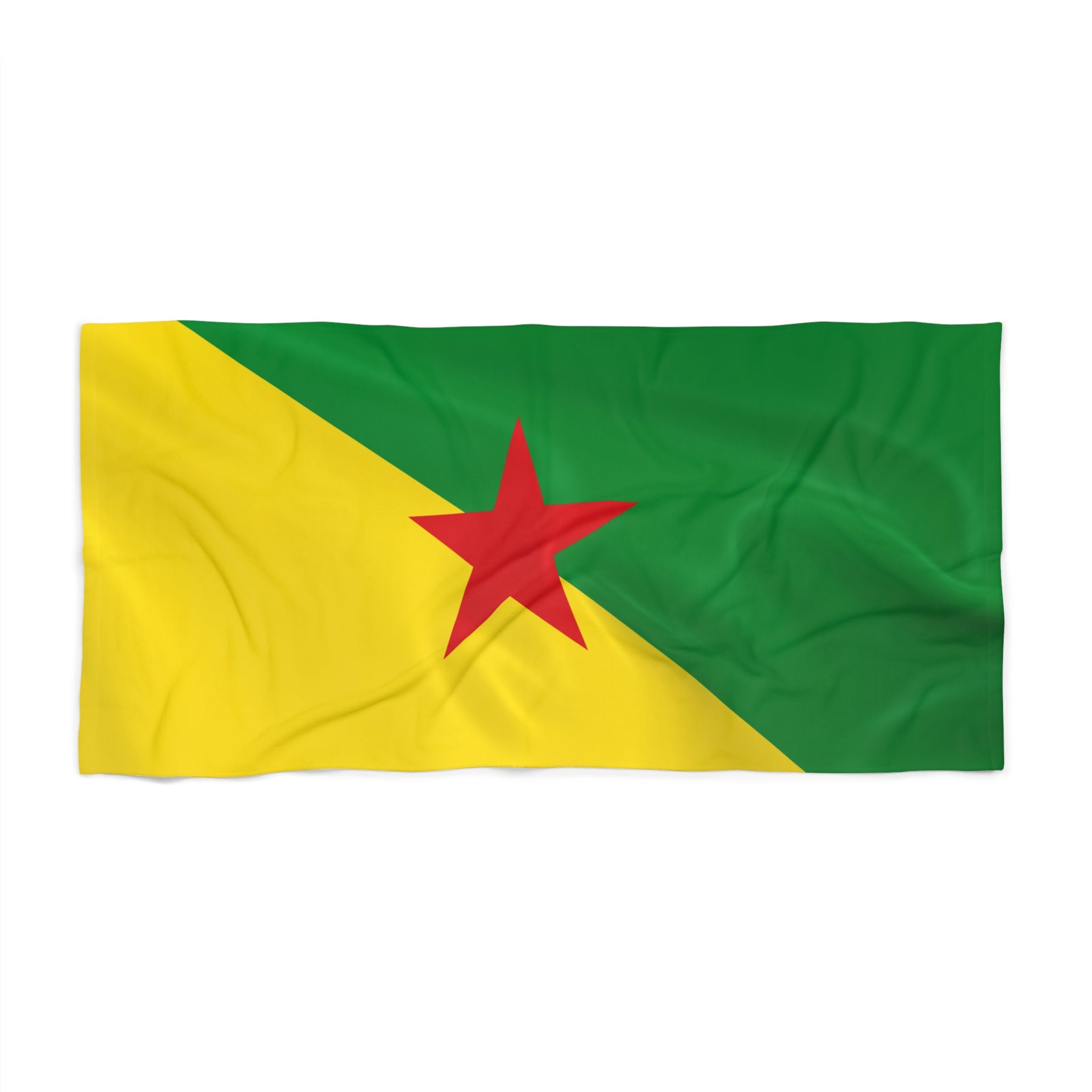 French Guiana Flag Beach Towel | Quality & Long Lasting - 2 Sizes | French Guianan Pride | Gift for French Guianans