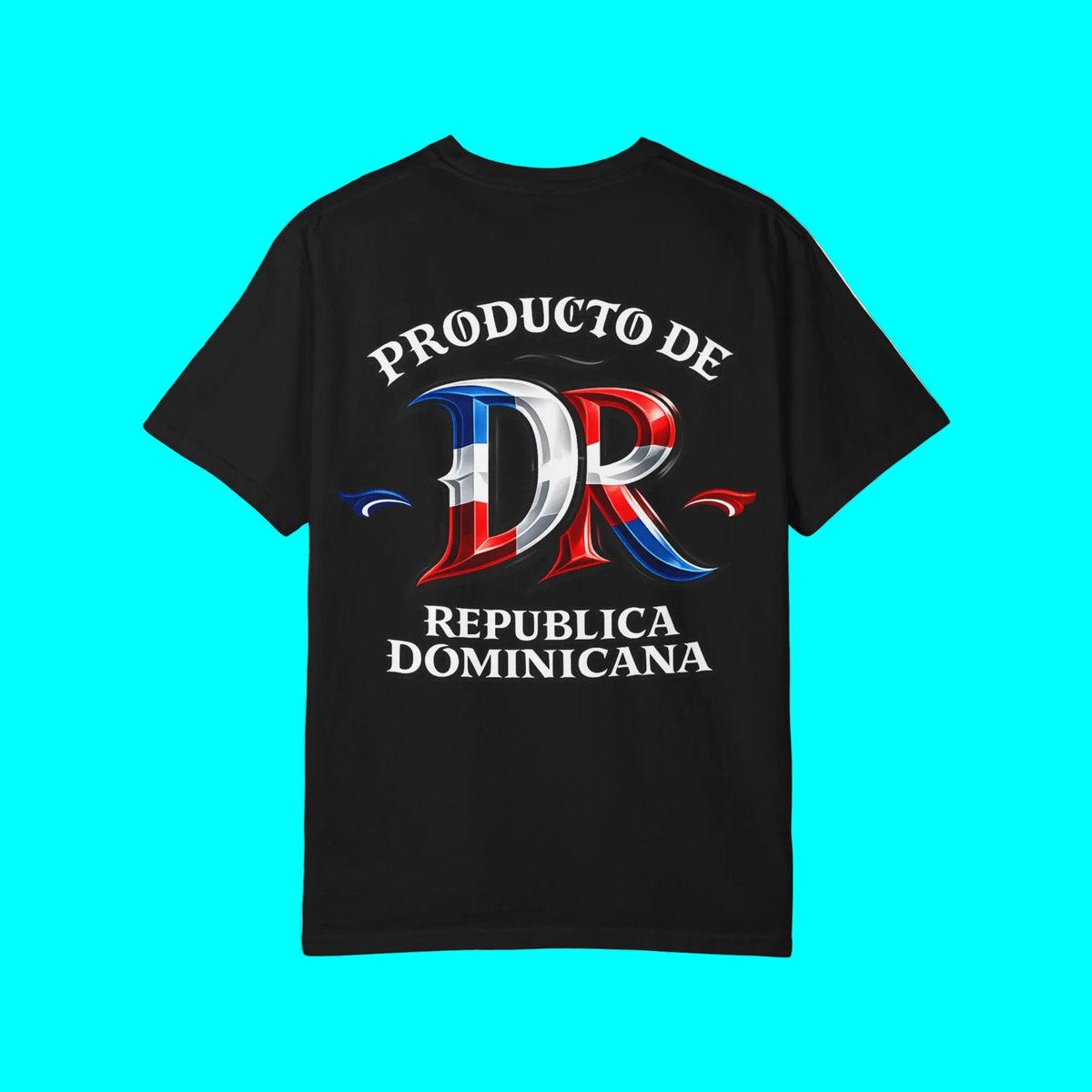 Producto De Republica Dominicana Heritage T-shirt | Old English Style, DR Dominican Culture | Heavyweight Cotton