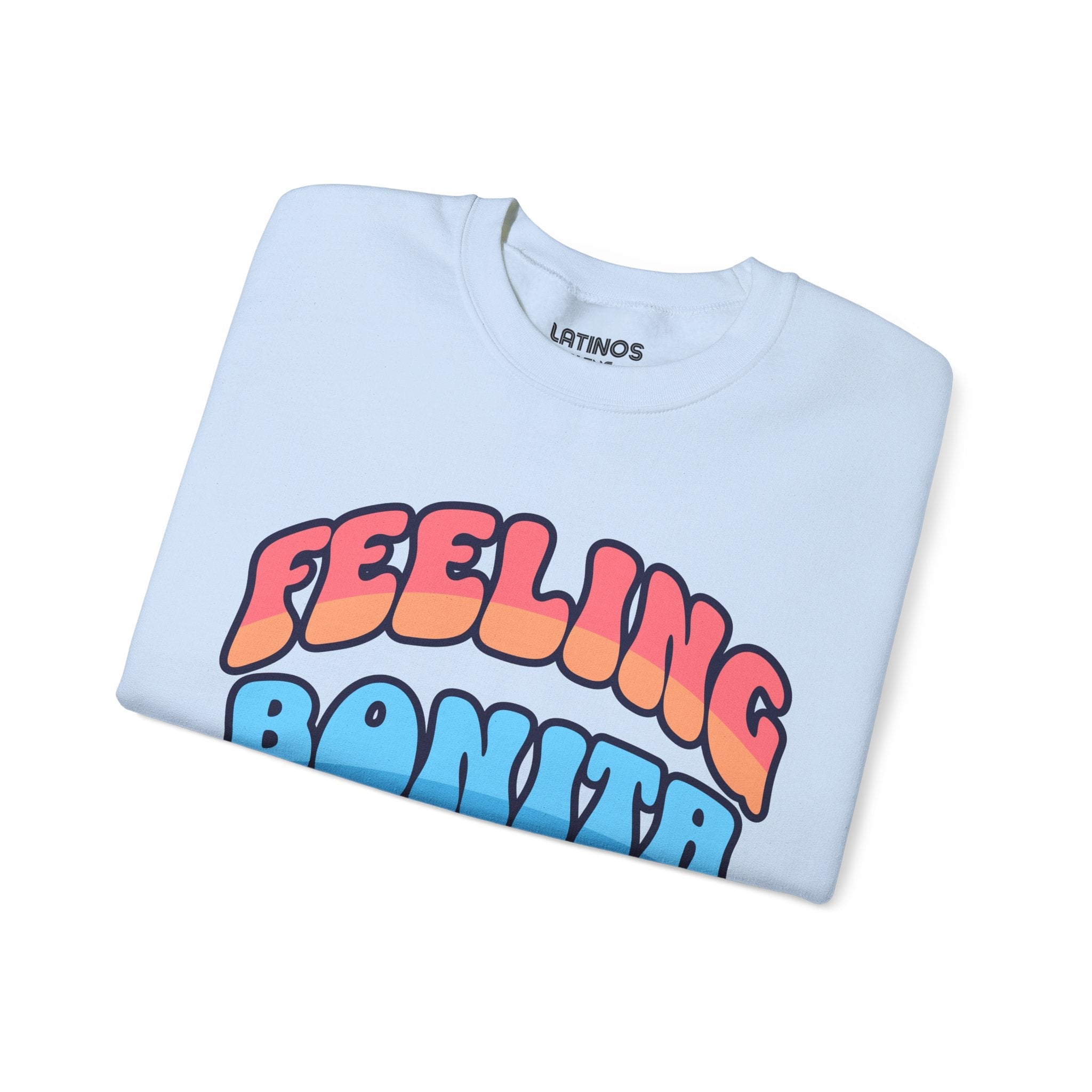Feeling Bonita Viral Latina Fleece Lined Crewneck | Cute Pretty Comfy Funny Latino | 3 Colors