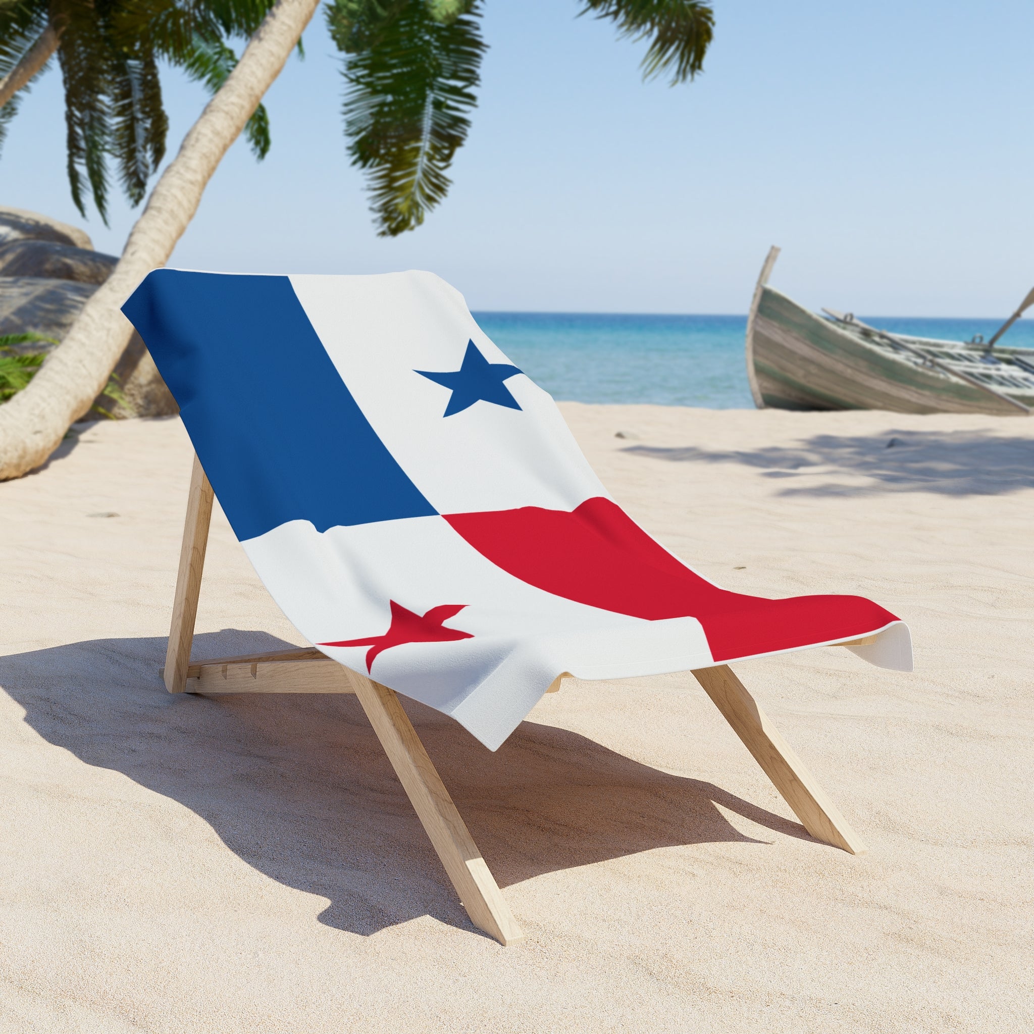 Toalla de Playa con la Bandera de PANAMÁ | Calidad y Durabilidad - 2 Tamaños | Orgullo Panameño | Regalo para Panameños
