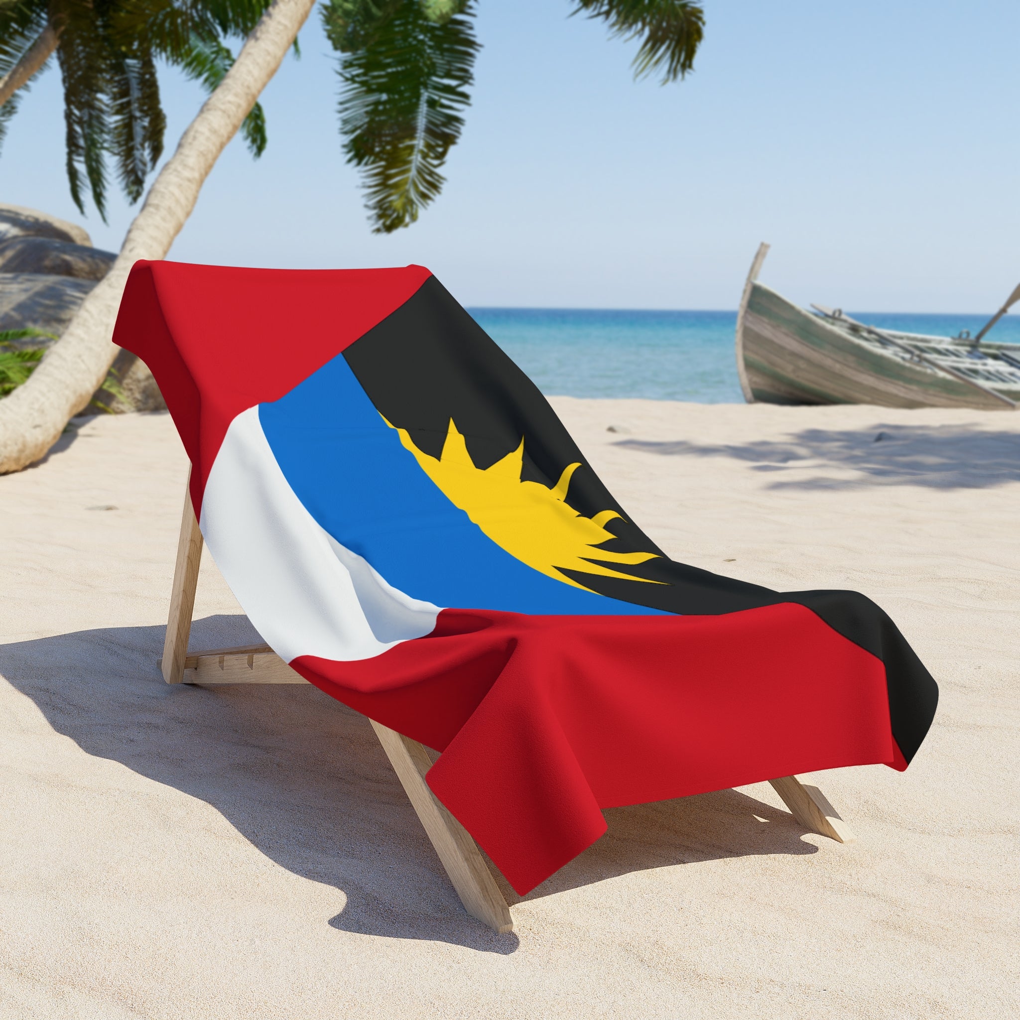 Toalla de playa de Antigua y Barbuda | Calidad y durabilidad - 2 tamaños | Orgullo antiguano | Regalo para antiguanos y barbudenses