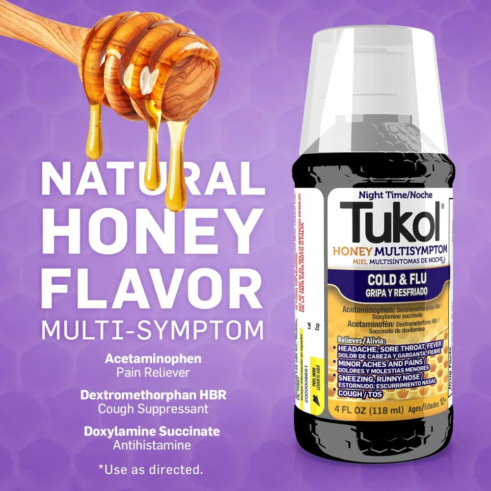 Tukol Miel Resfriado y Gripe Nocturno 4 oz