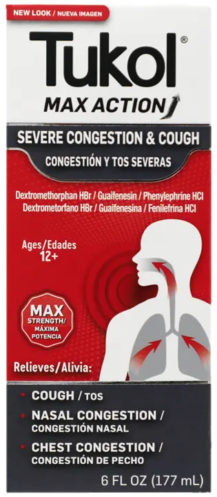 Tukol Adult Max-A Congestión severa y tos 6 oz