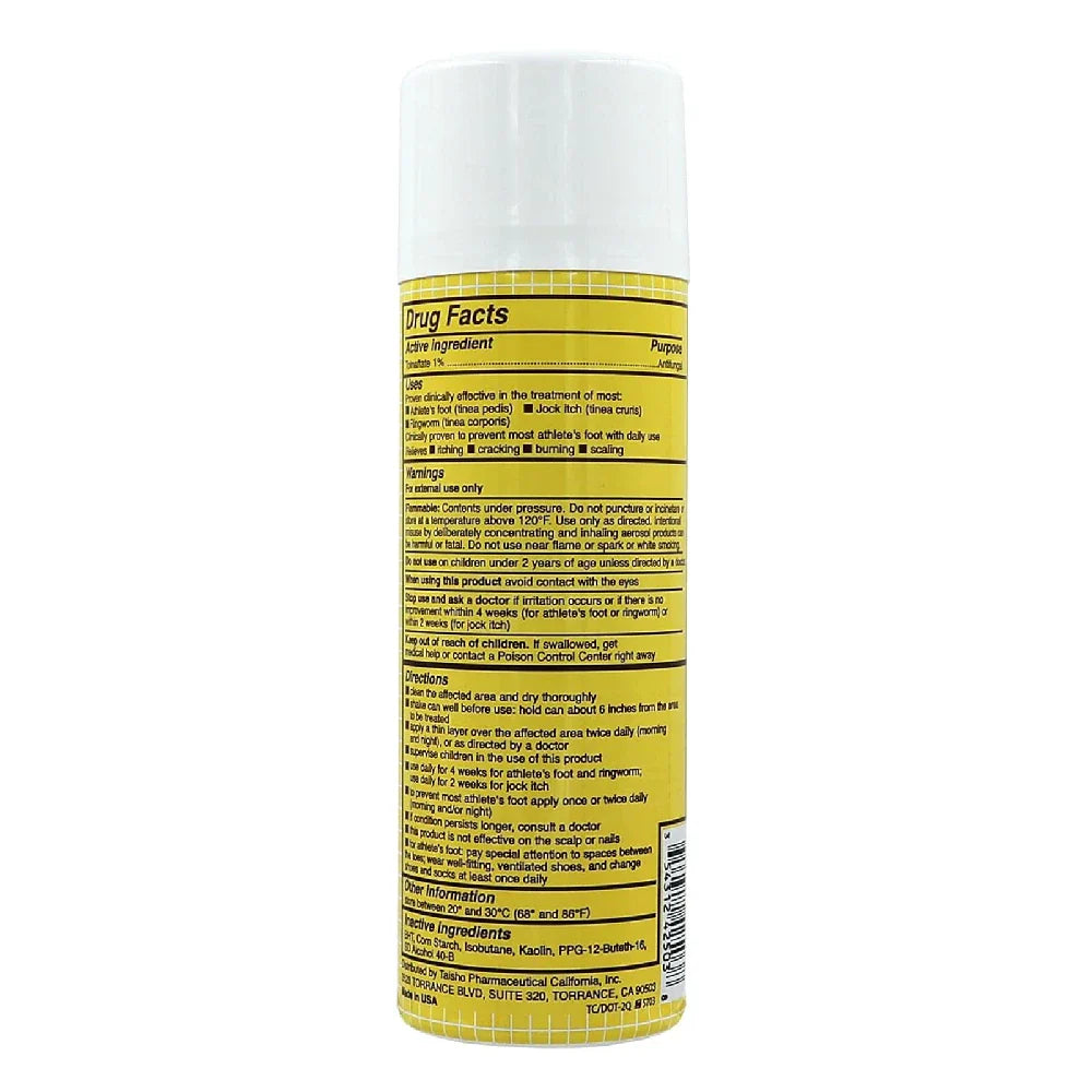 Derman Antimicótico Spray Crema para Pies en Polvo 4.6 oz