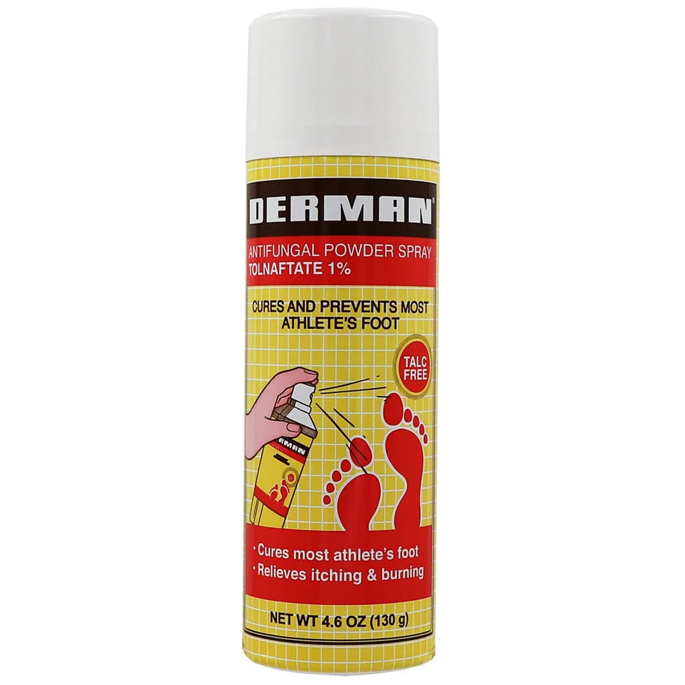 Derman Antimicótico Spray Crema para Pies en Polvo 4.6 oz