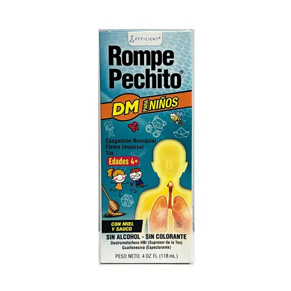 Rompe Pechito DM para niños (azul) 4 oz