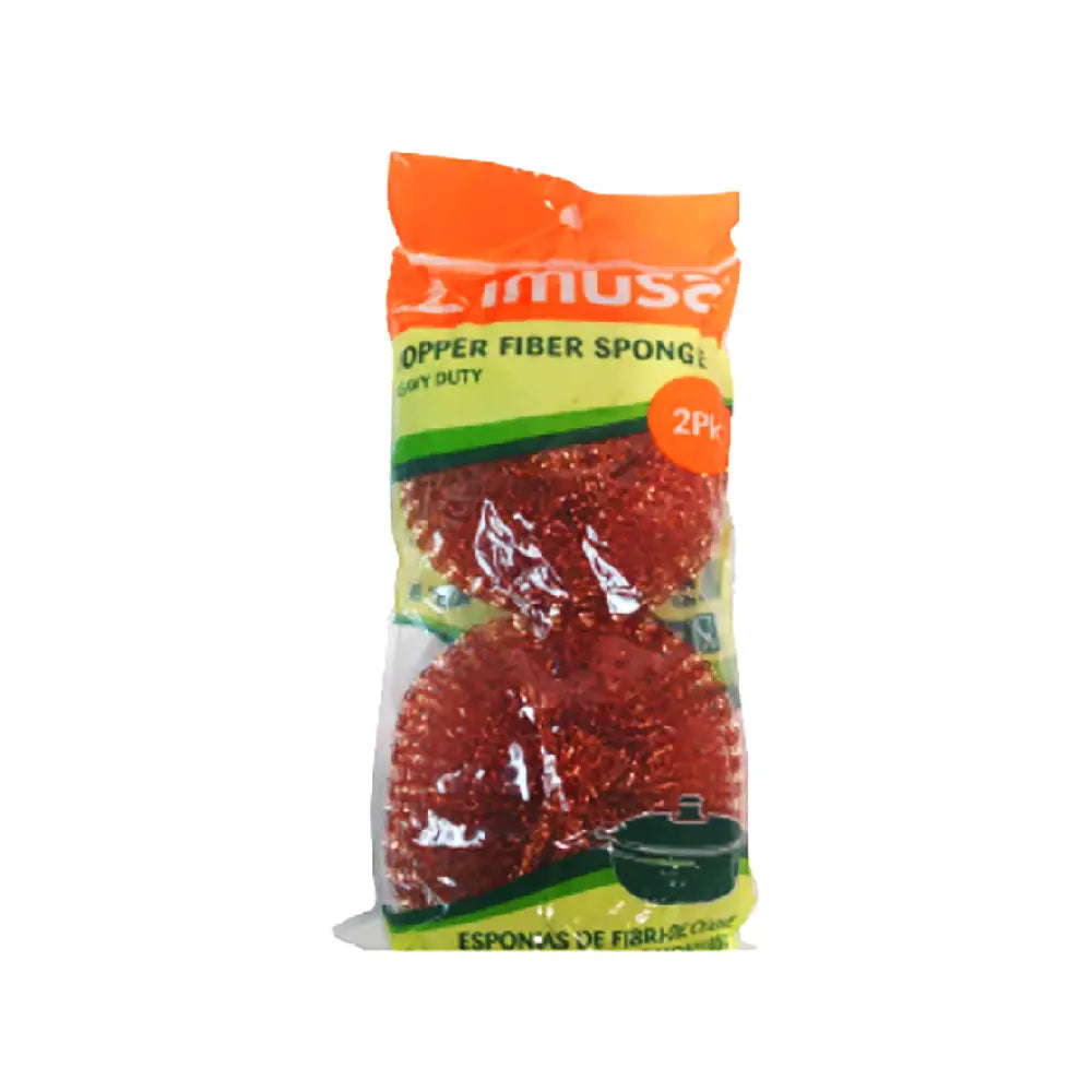 Estropajo redondo de cobre Imusa, paquete de 2
