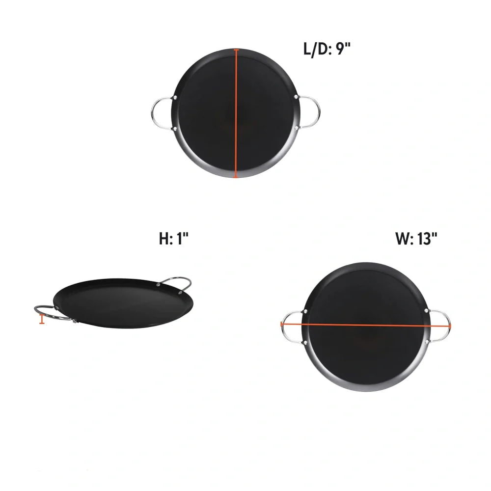 Imusa Round Comal Carbon Steel 9"