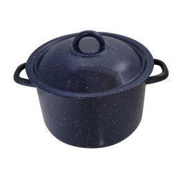 Imusa Stock Pot Blue Enamel 6 qrt