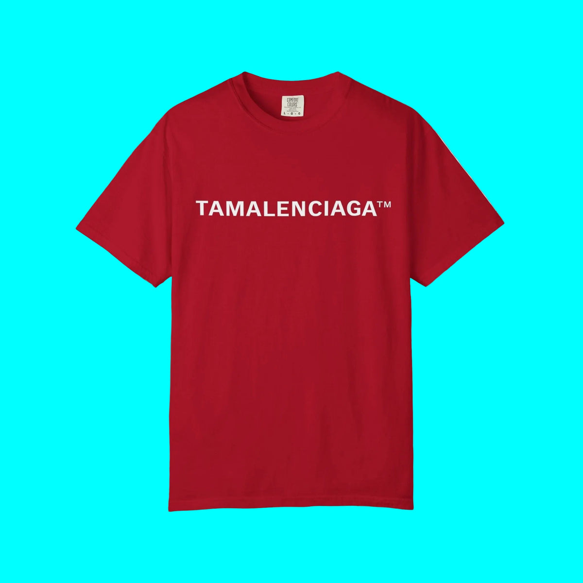 TAMALENCIAGA Luxury Fashion But Make it Latino T-shirt | Tamale Lover Graphic Humor | Heavyweight Cotton