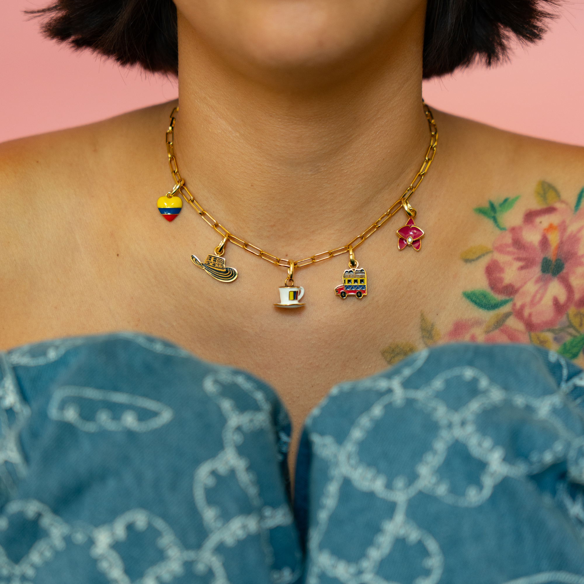 Sombrero Vueltiao Charm - Colombian Charms Collection