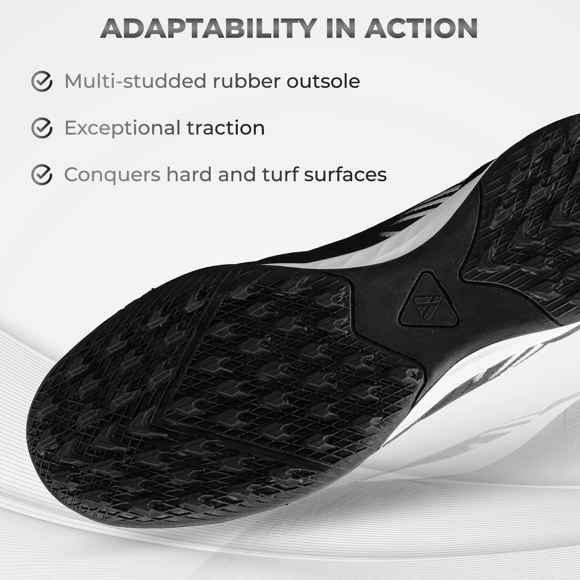Valencia Turf Soccer Shoes - Black/White