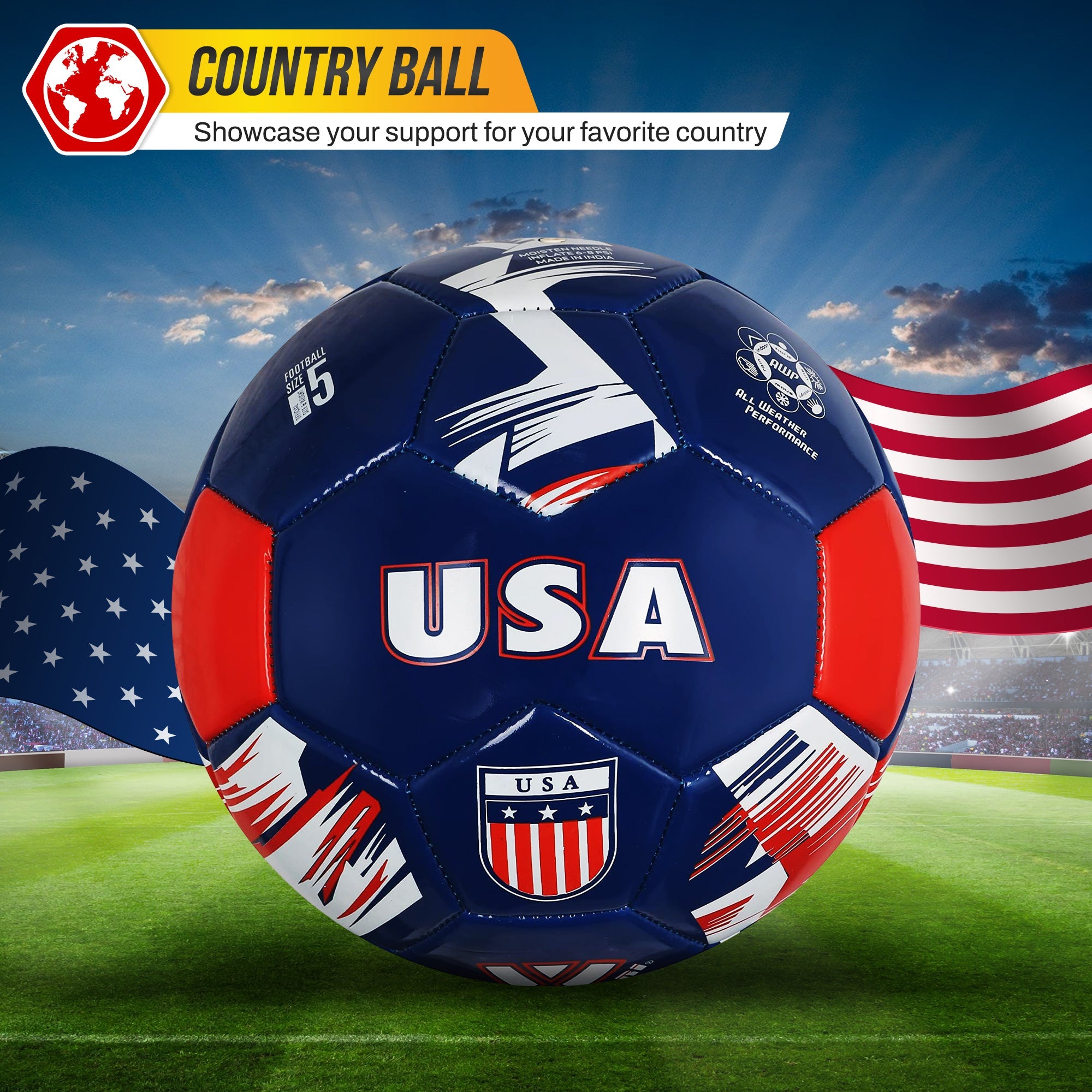 National Team Soccer Balls-U.S.A Navy