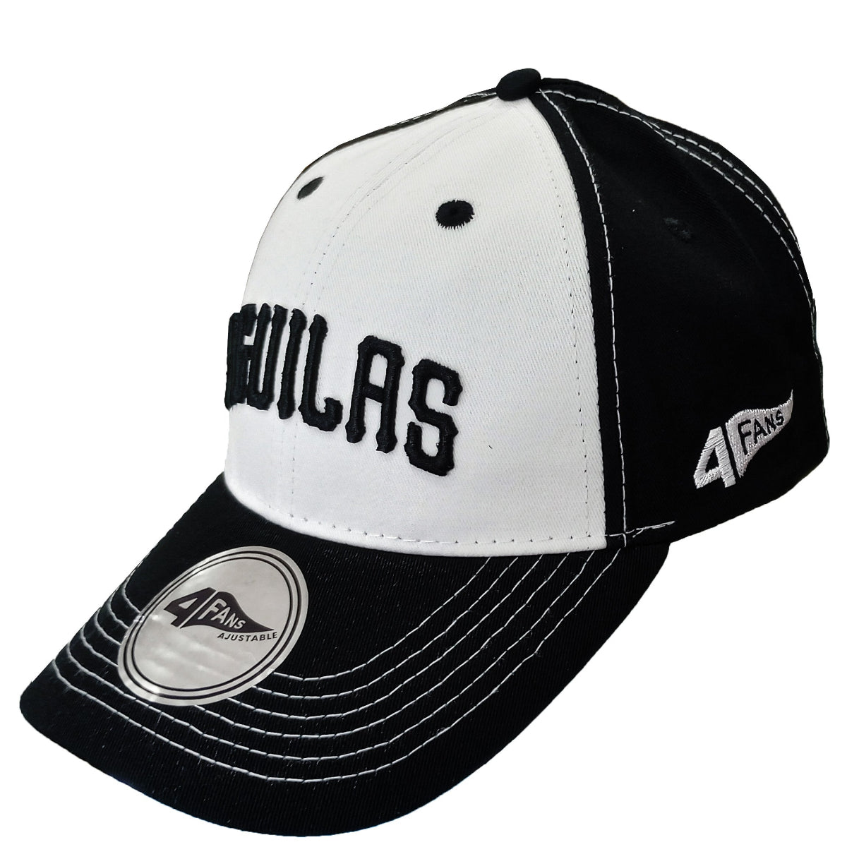 Gorra 4Fans Águilas Cibaeñas 2024 - Negro/Blanco