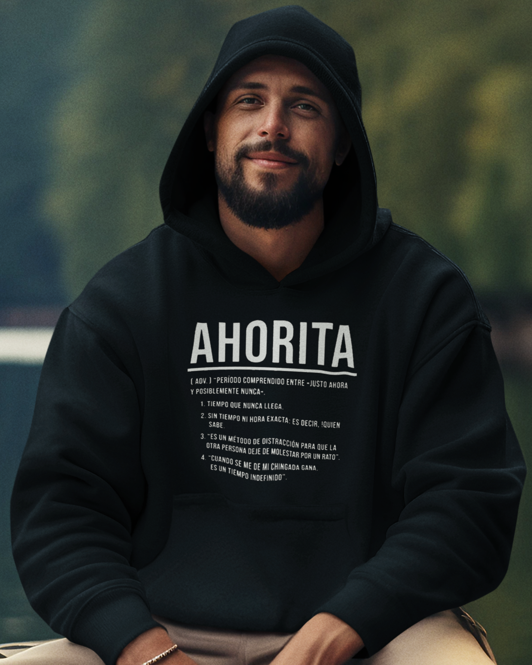 AHORITA Definición, Tiempo Que Nunca Llega Sudadera Cálida y Cómoda | Orgullo Latino Divertido | LATINOS 4 THE WORLD