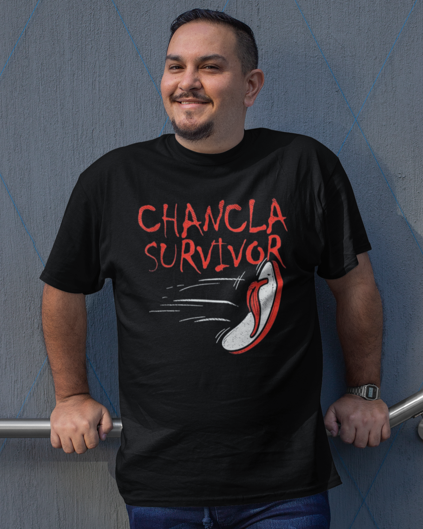 Camiseta Chancla Survivor | Diseño de Broma de Chancleta Latino Orgullo Divertidas Camisetas Virales
