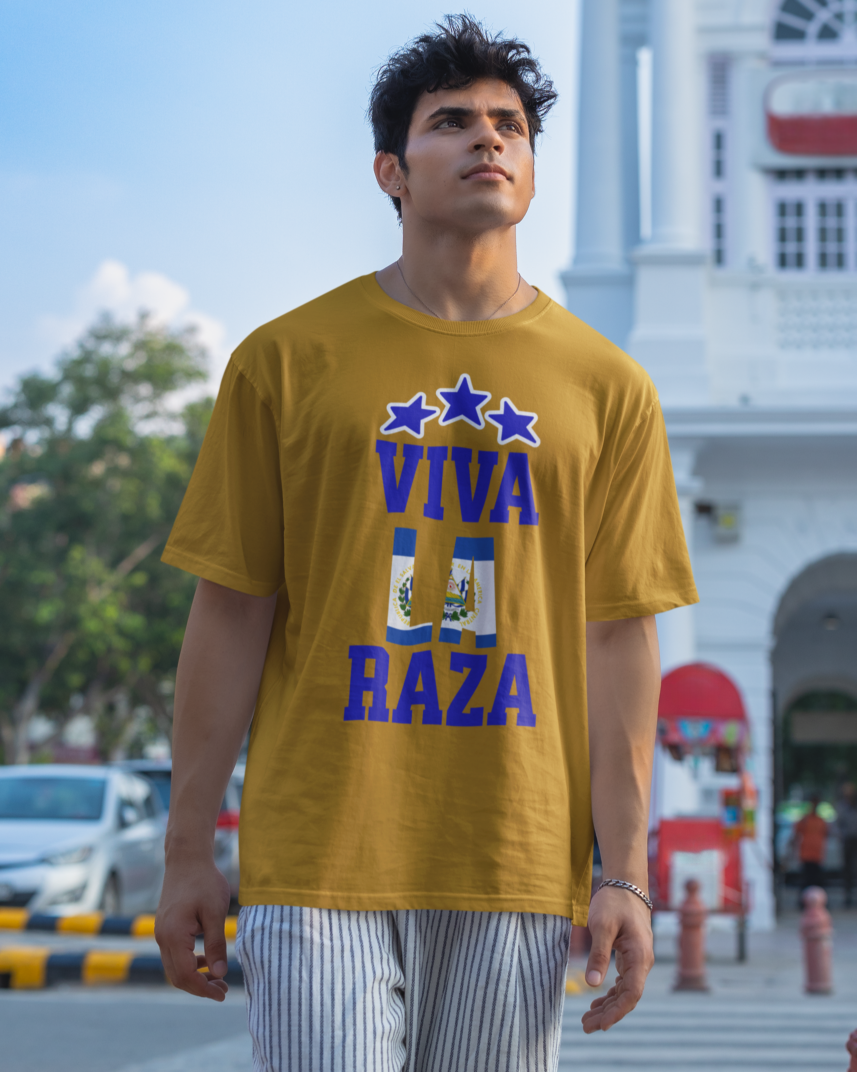 VIVA LA RAZA El Salvador Edition Immigration Ice Justice T-shirt | Salvadorian Latino Pride Viral Tees