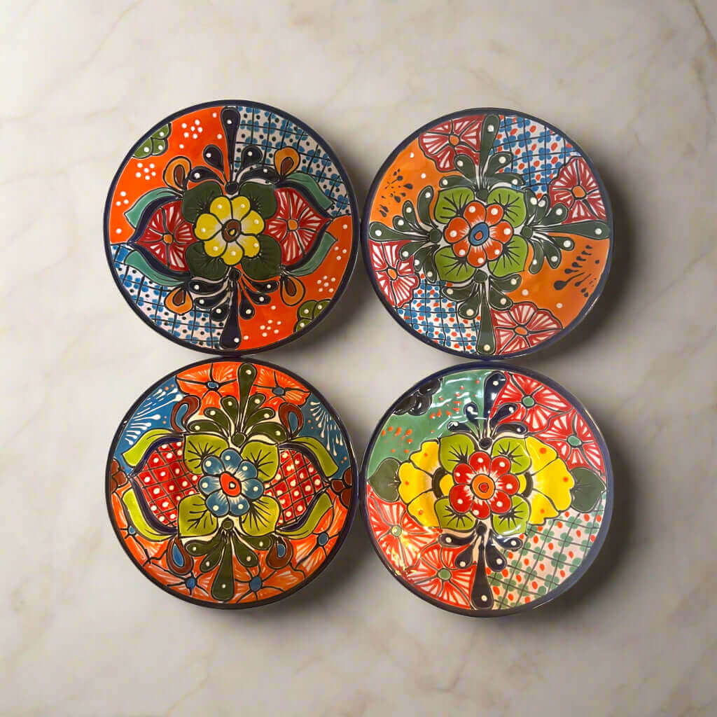 Plato llano de Talavera de 10" | Vajilla mexicana hecha a mano