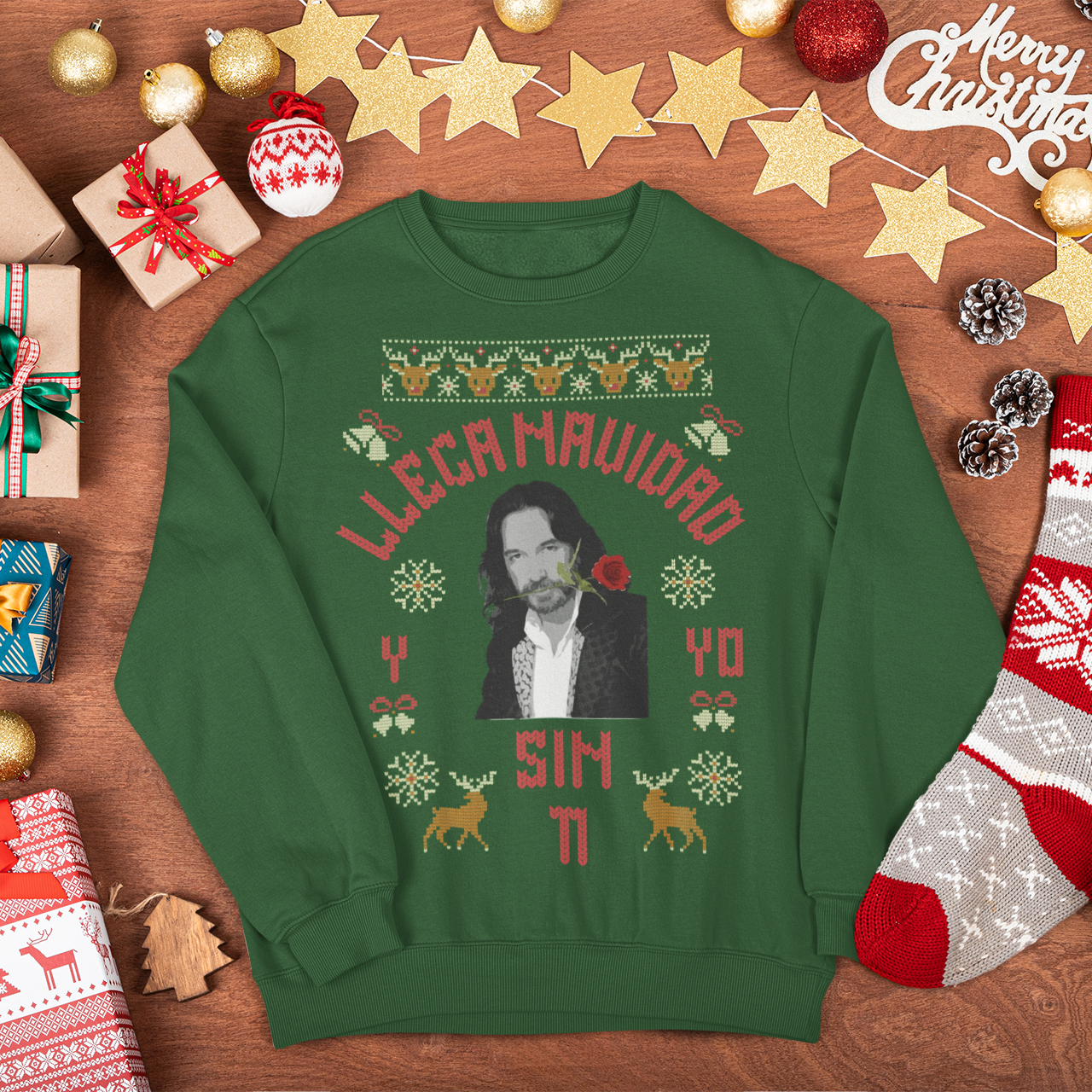 Llega Navidad Y Yo Sin Ti Marco Antonio Latino Navidad Ugly Christmas Sweater | 3 Colores