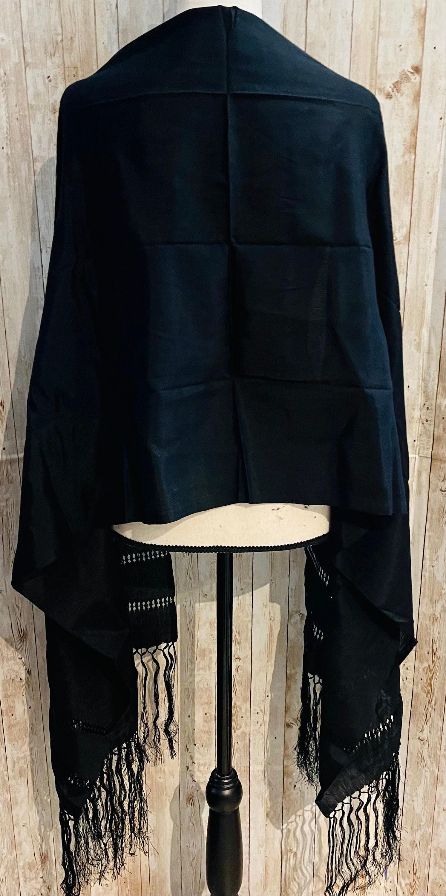 Authentic Mexican Silk Shawl Wrap Reboso Mexicano De Artiseda