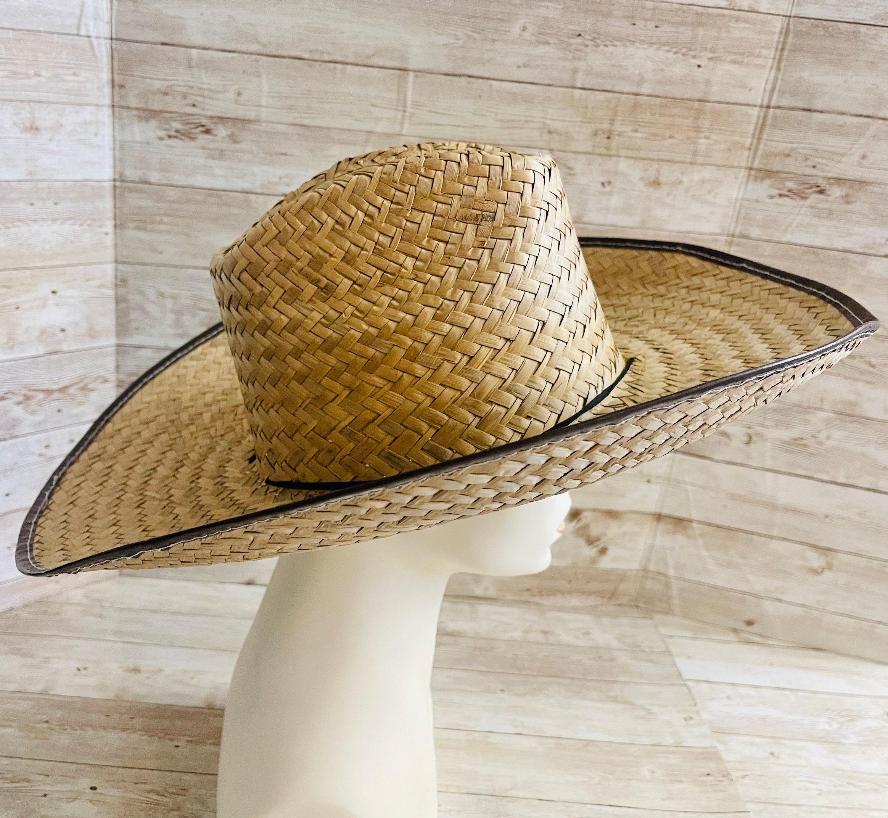 Cowboy Mexican Palm Leaf Straw Hat Sombrero Vaquero Artesanal de Palma