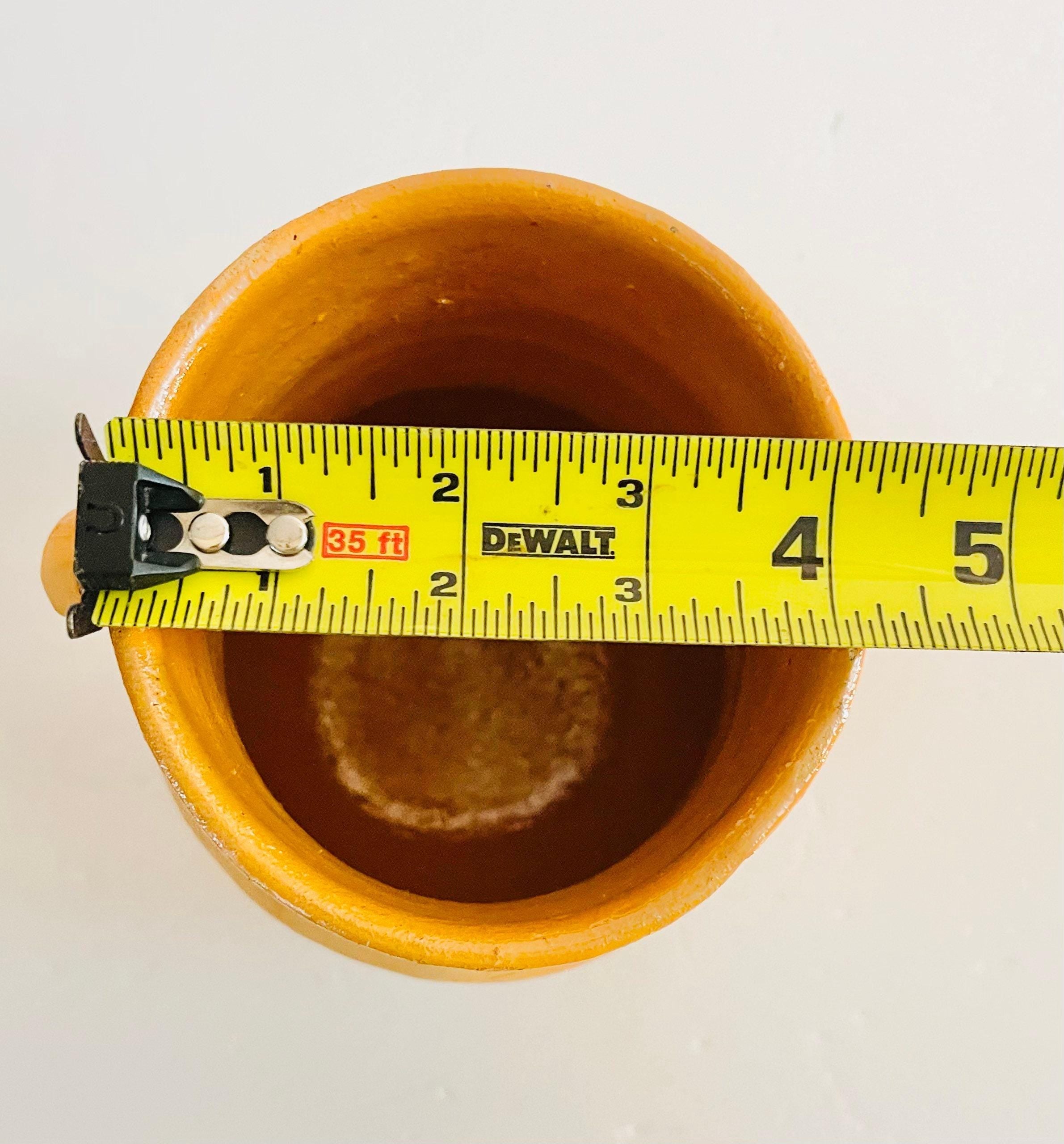 Cantaritos de Barro Clay Cups 5 and 6 Inches Tall