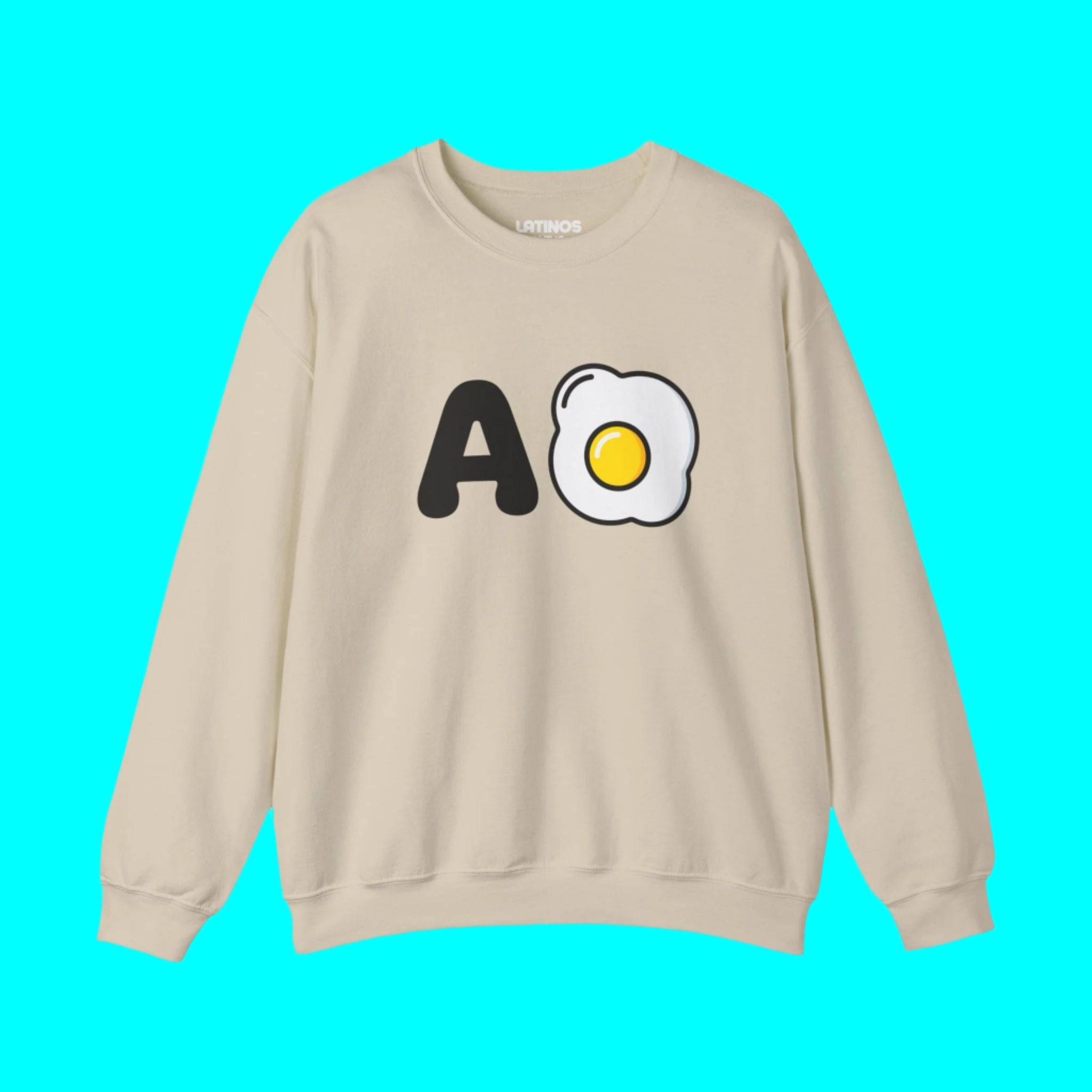 A Huevo Mexican/Central American Slang Fleece-Lined Crewneck Sweater | Mexico Joke Design Latino Pride Funny Viral