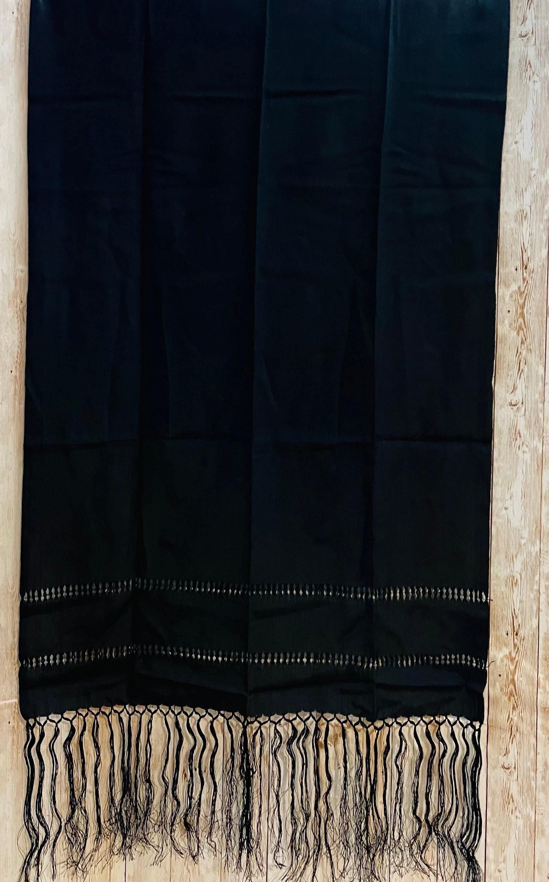 Authentic Mexican Silk Shawl Wrap Reboso Mexicano De Artiseda