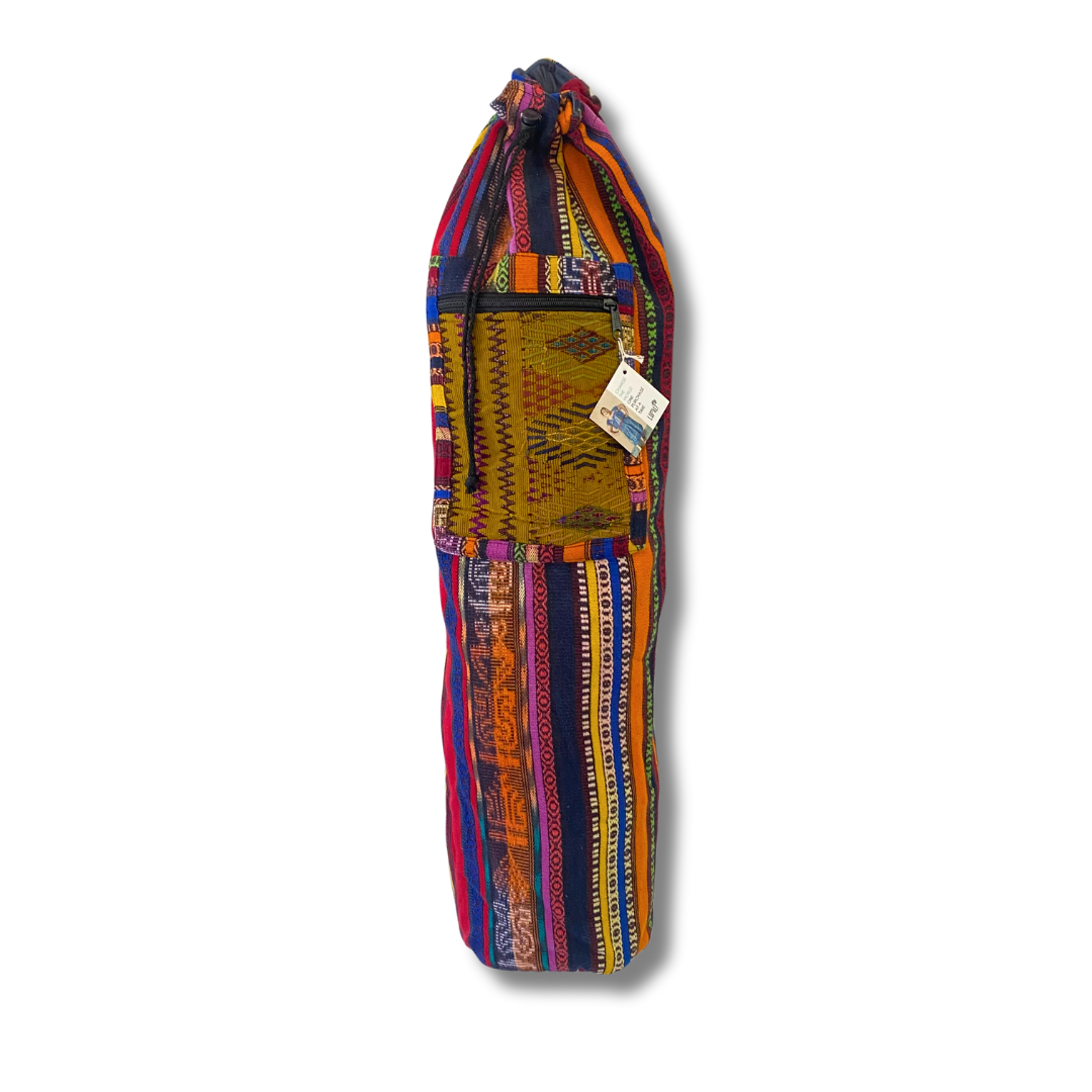 Bolso para yoga bordado con huipil (surtido) - Guatemala
