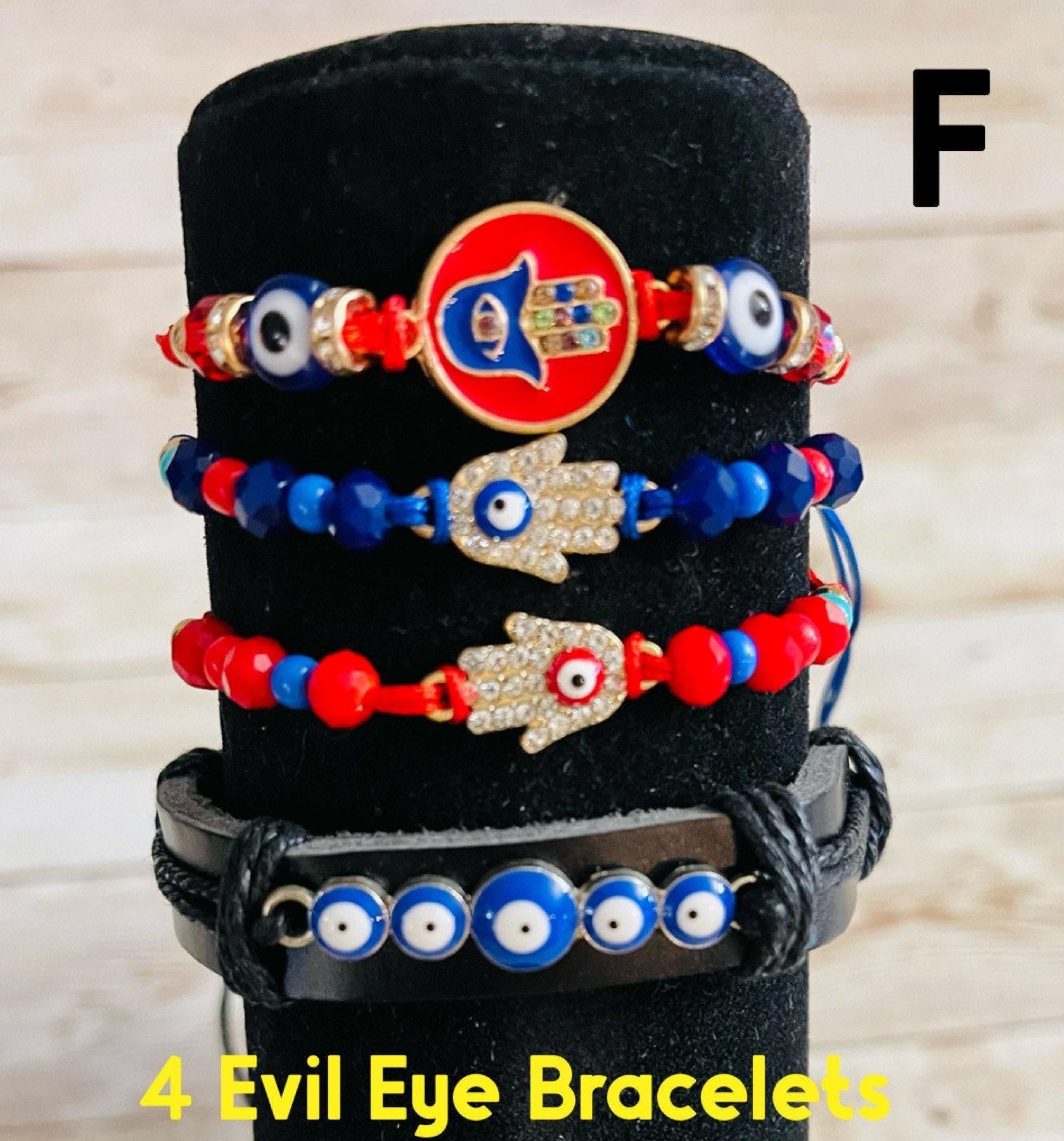 Blue Eye Protect Charm Hamsa Hand Indie Bracelet Pulseras de Mal de Ojo