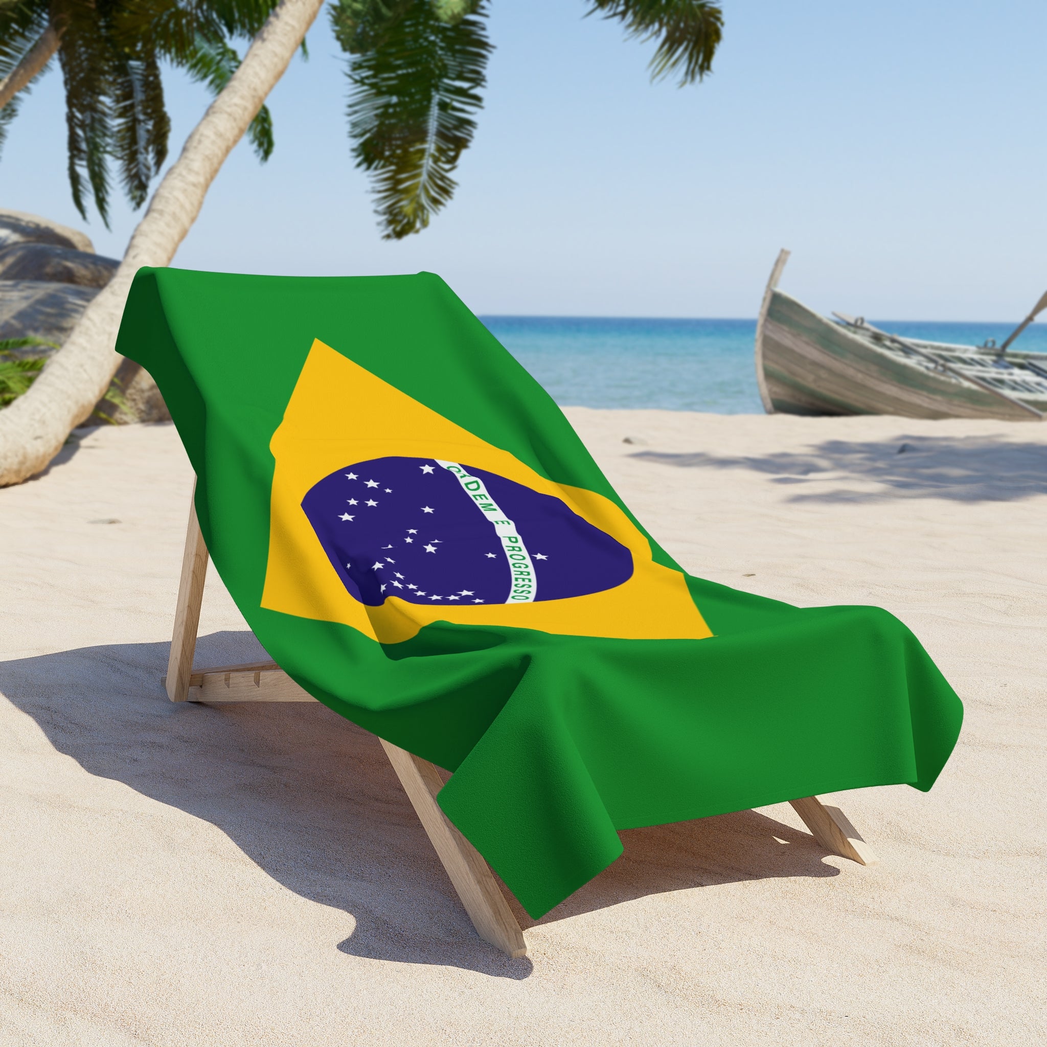 BRAZIL Flag Beach Towel | Quality & Long Lasting - 2 Sizes | Brazilian Pride | Gift for Brazilians