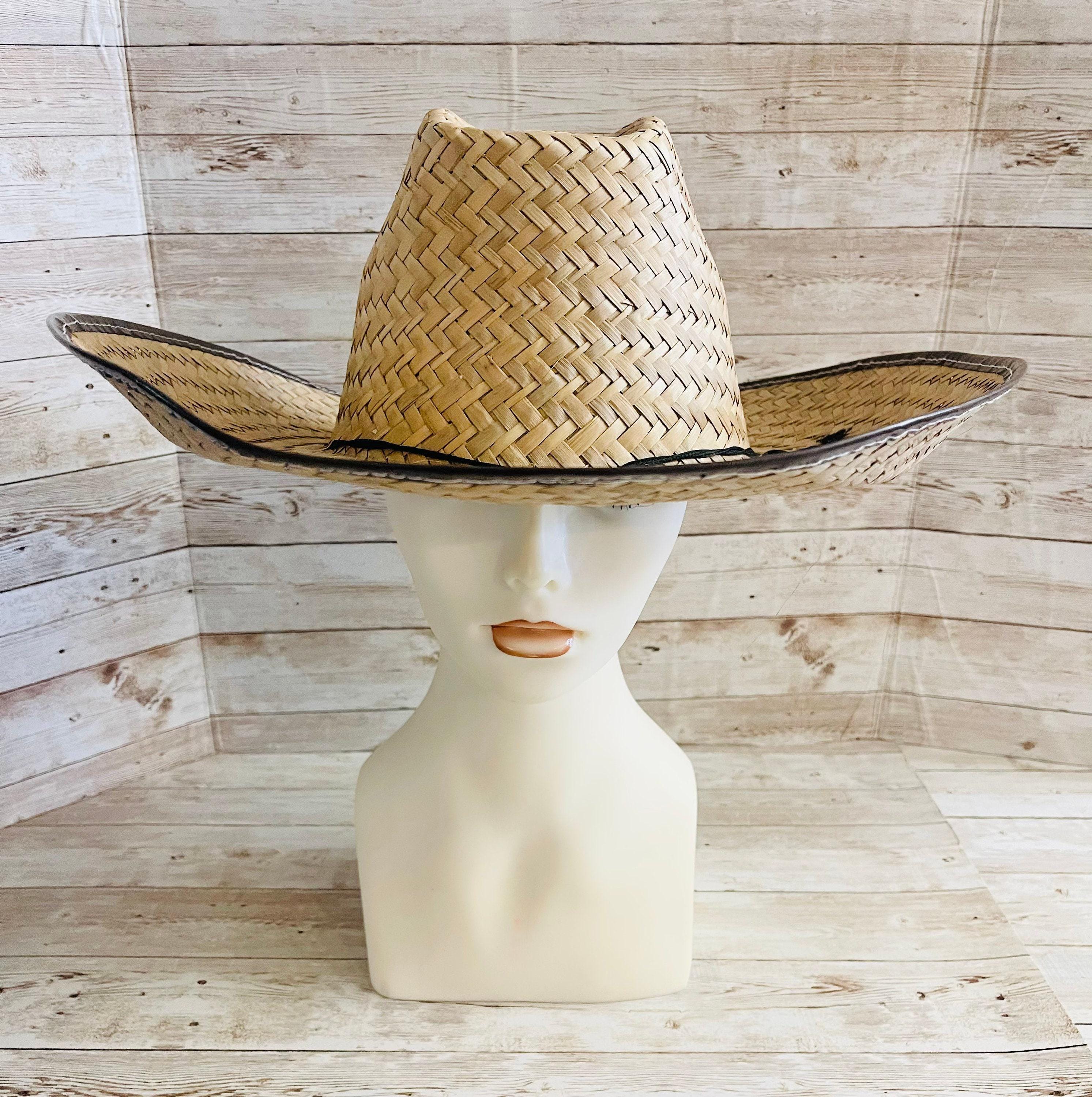 Cowboy Mexican Palm Leaf Straw Hat Sombrero Vaquero Artesanal de Palma