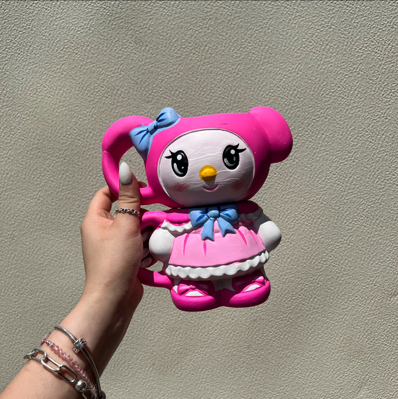 Juego de 2 tazas Kuromi hechas a mano