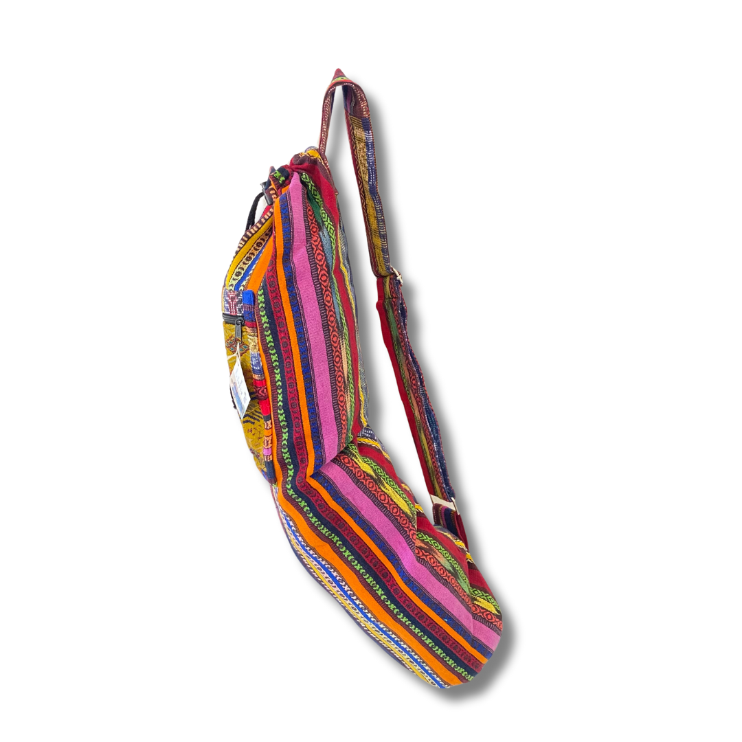 Bolso para yoga bordado con huipil (surtido) - Guatemala