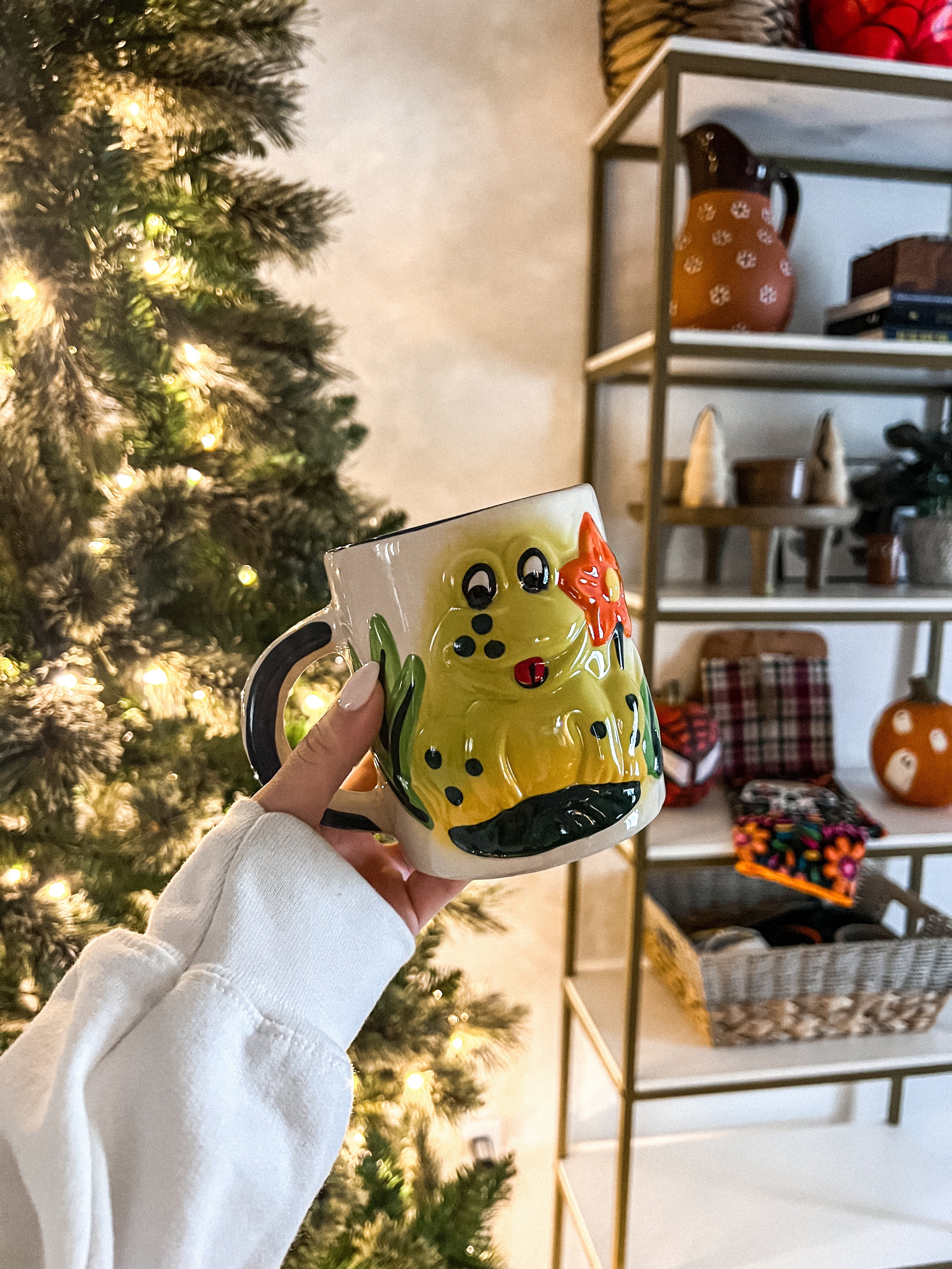 Soporte de Tazas de Rana con 5 Tazas