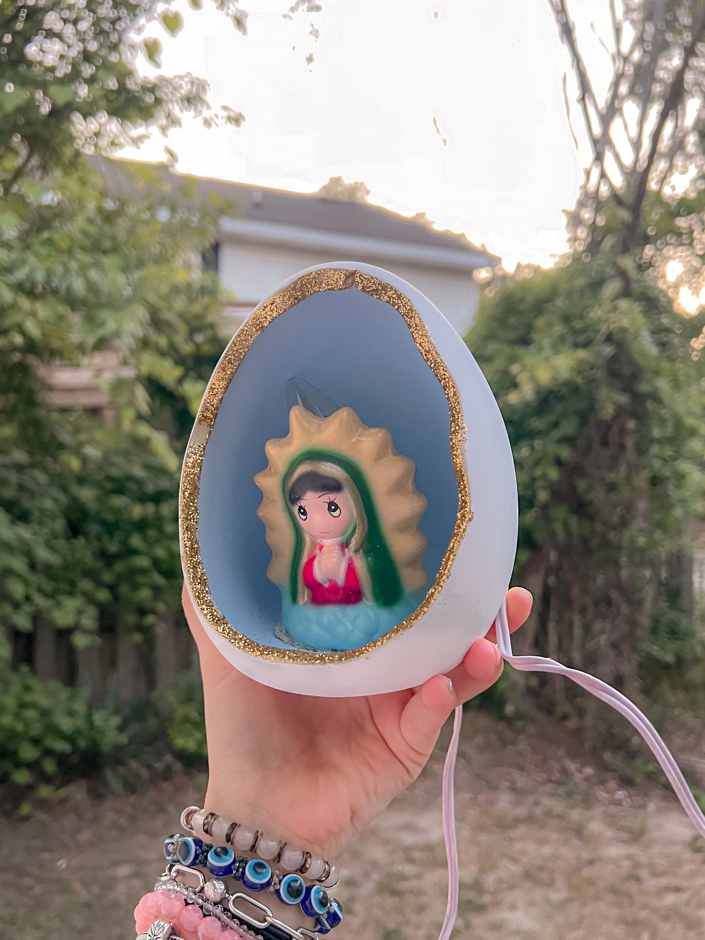 Lámpara de noche Huevito Virgencita