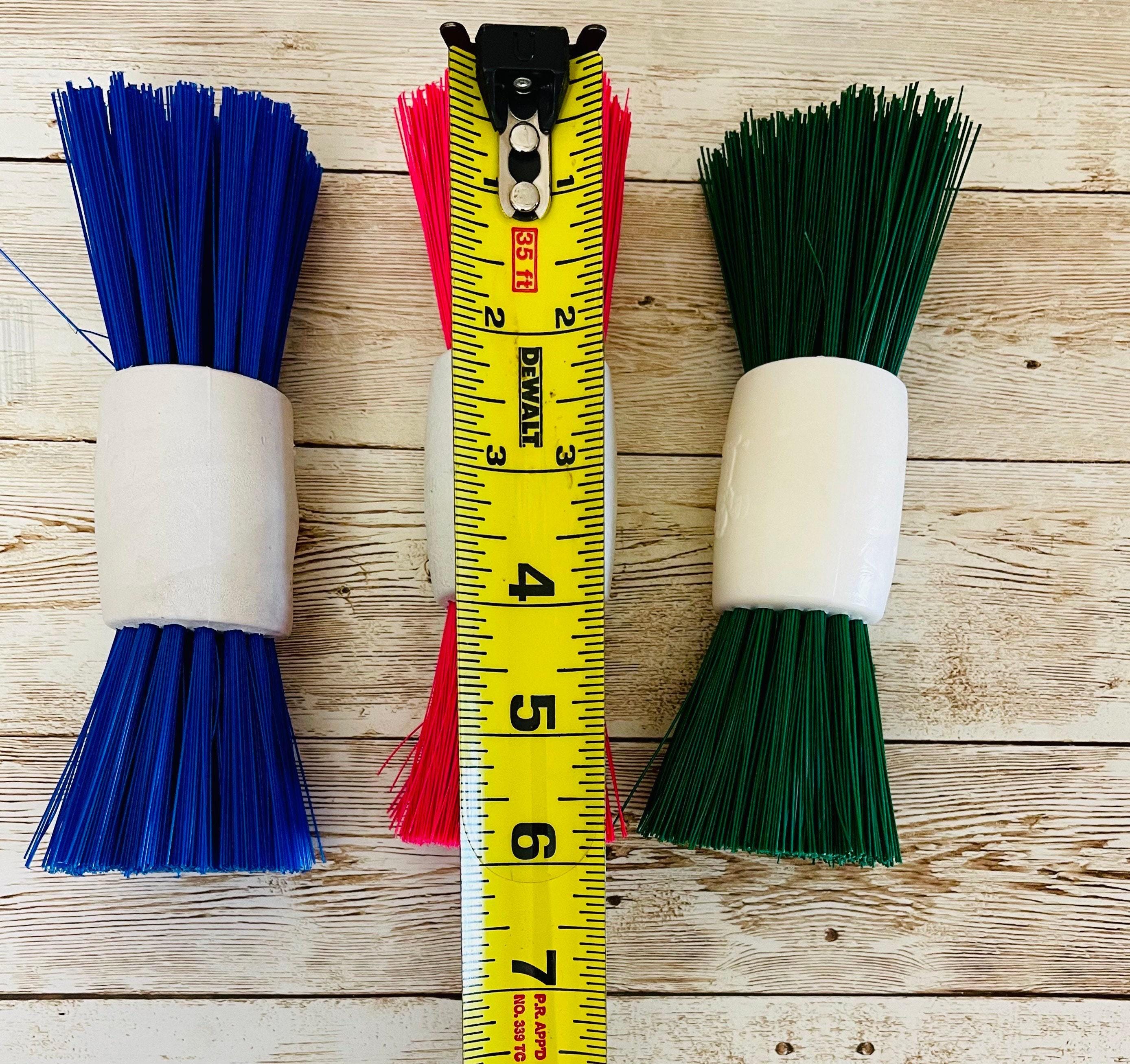 3x Mexican Plastic Brush Scrubber 3 Escobetas Mexicanas de Plastico