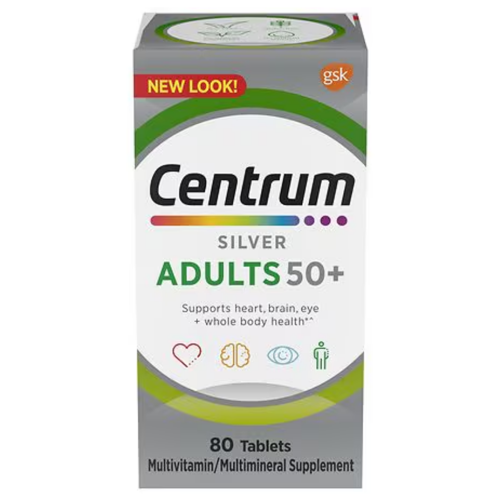 Centrum Silver Adultos 50+ Multivitamínico (80 cápsulas)