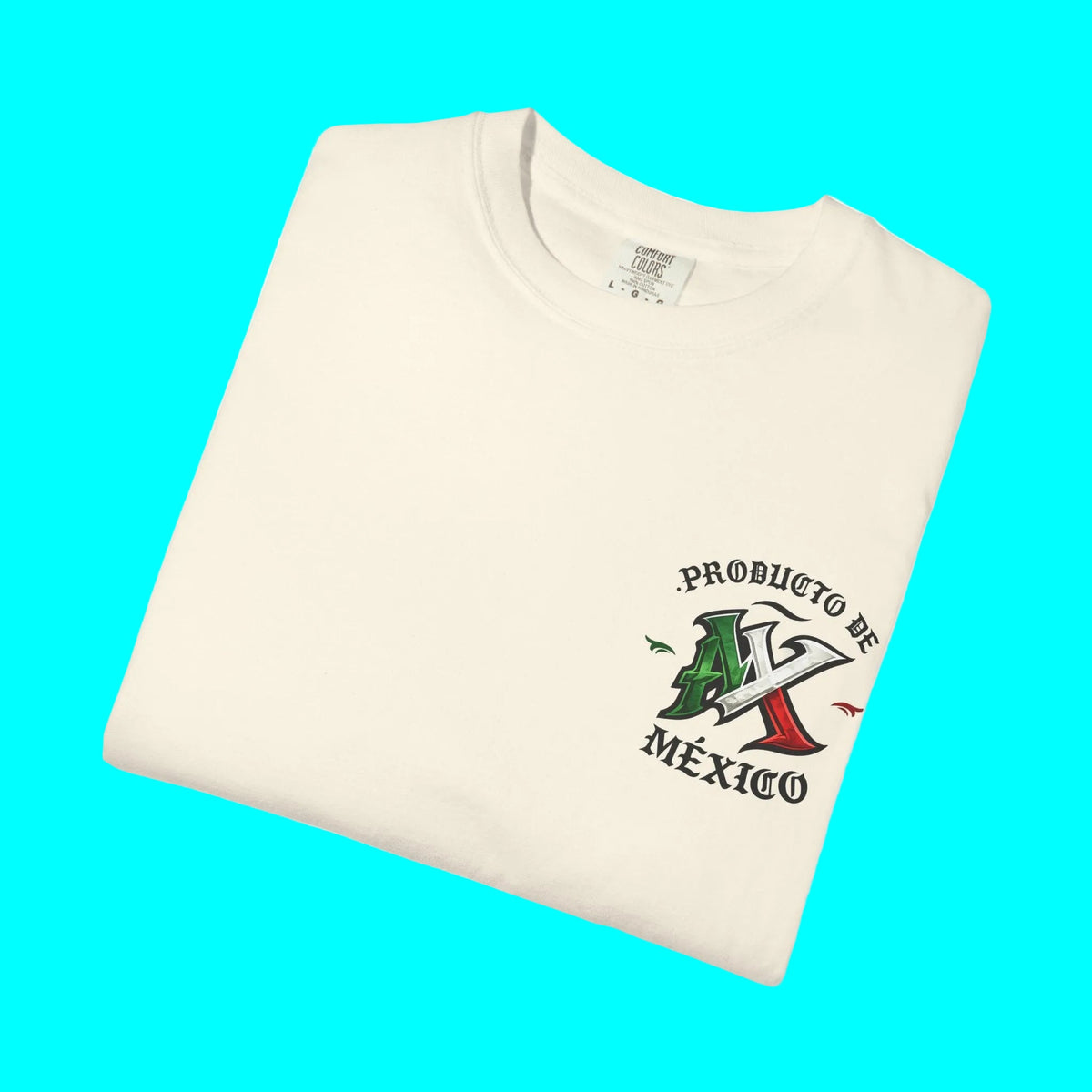 Producto De Mexico Heritage T-shirt | Old English Style, Mexican Culture | Heavyweight Cotton