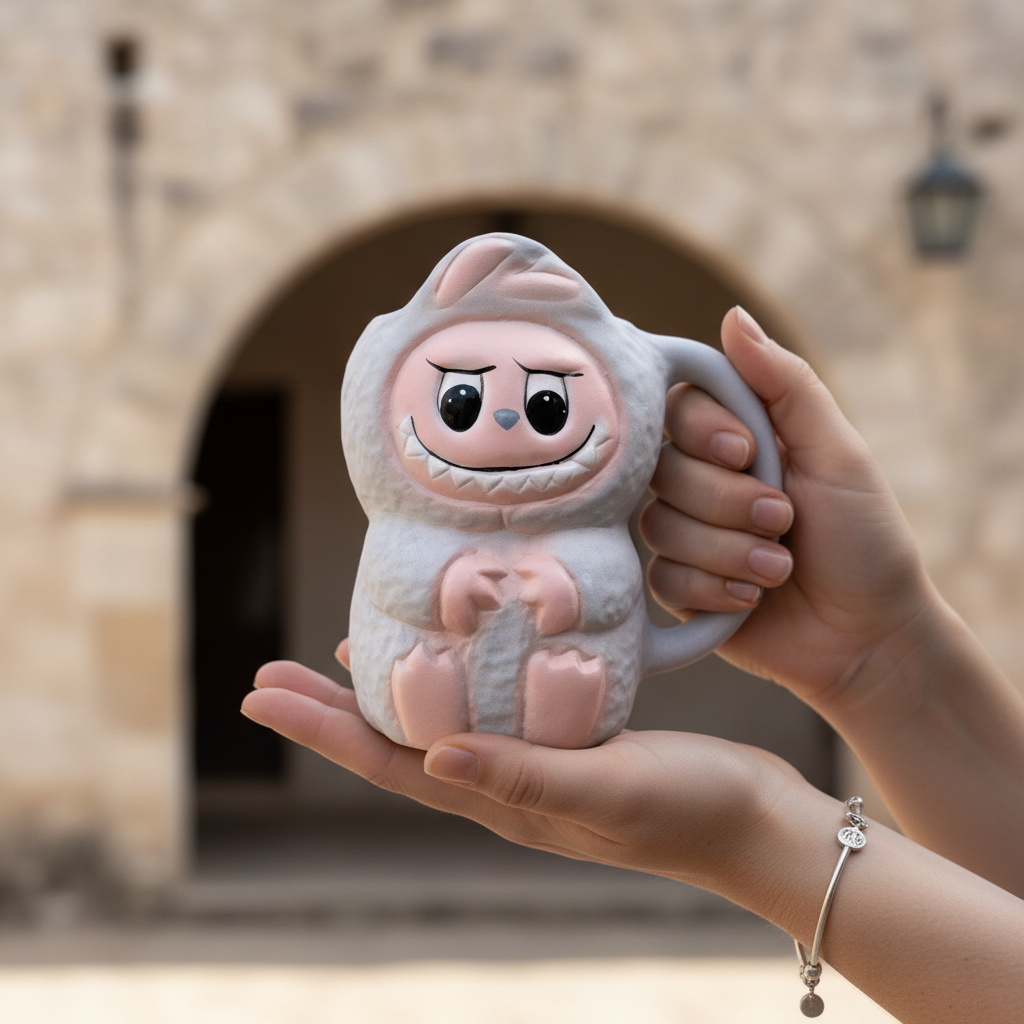 Taza de cerámica Labubu