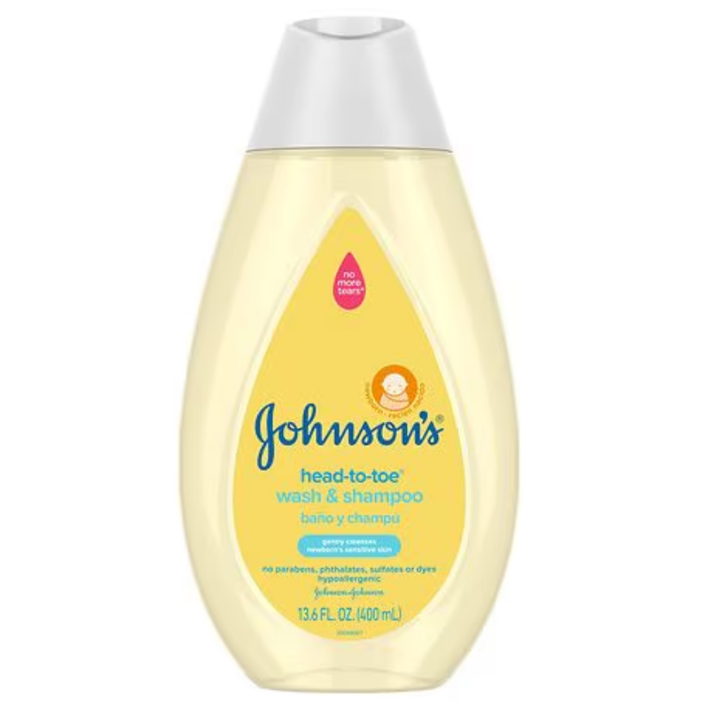 Johnson's Jabón Líquido y Champú para Bebé de la Cabeza a los Pies sin Lágrimas (13.6 oz)