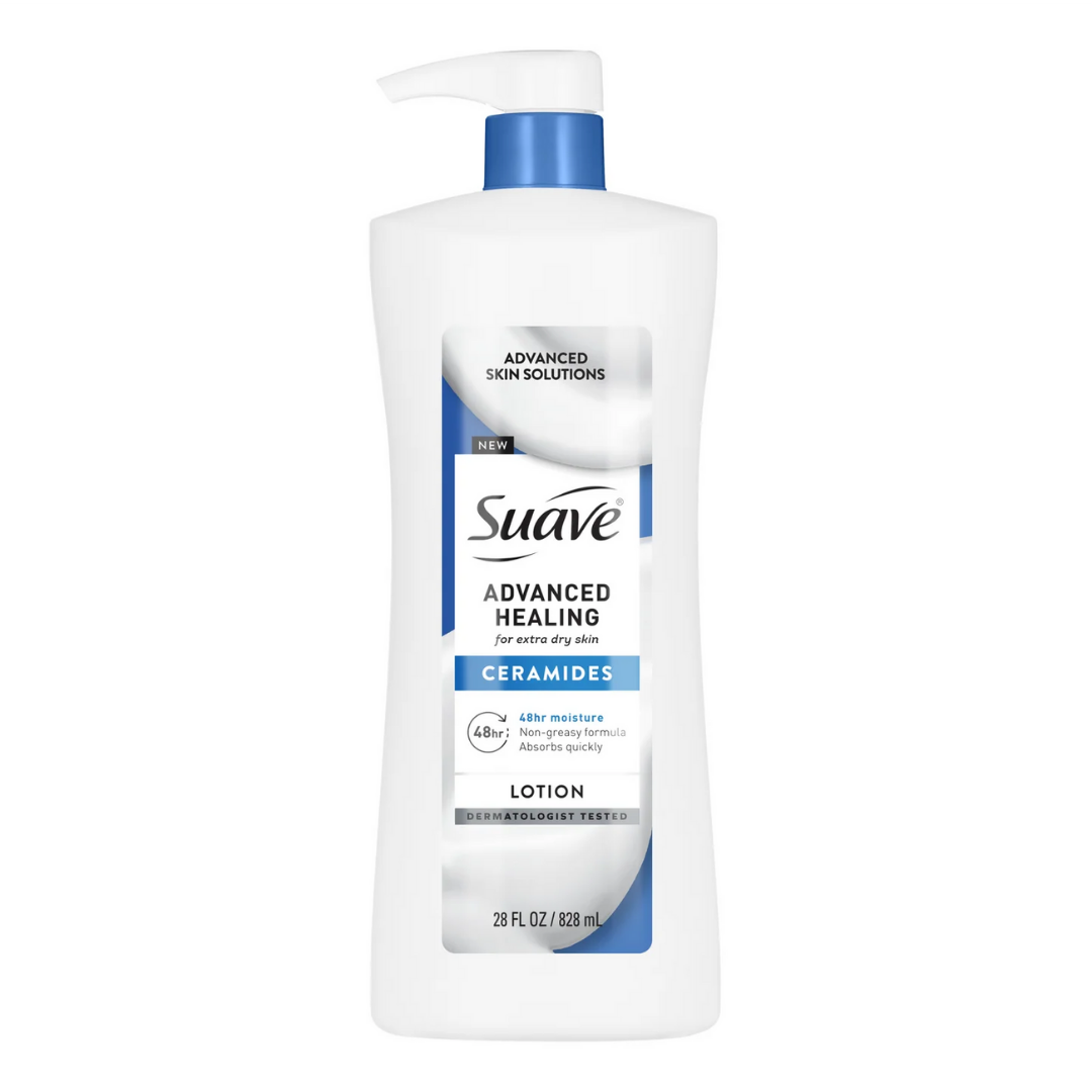 Loción Corporal Suave Advanced Healing con ceramidas (828 ml)
