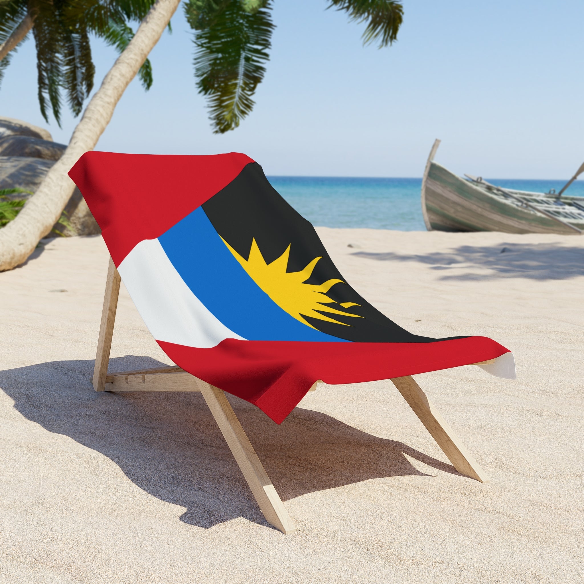 Toalla de playa de Antigua y Barbuda | Calidad y durabilidad - 2 tamaños | Orgullo antiguano | Regalo para antiguanos y barbudenses